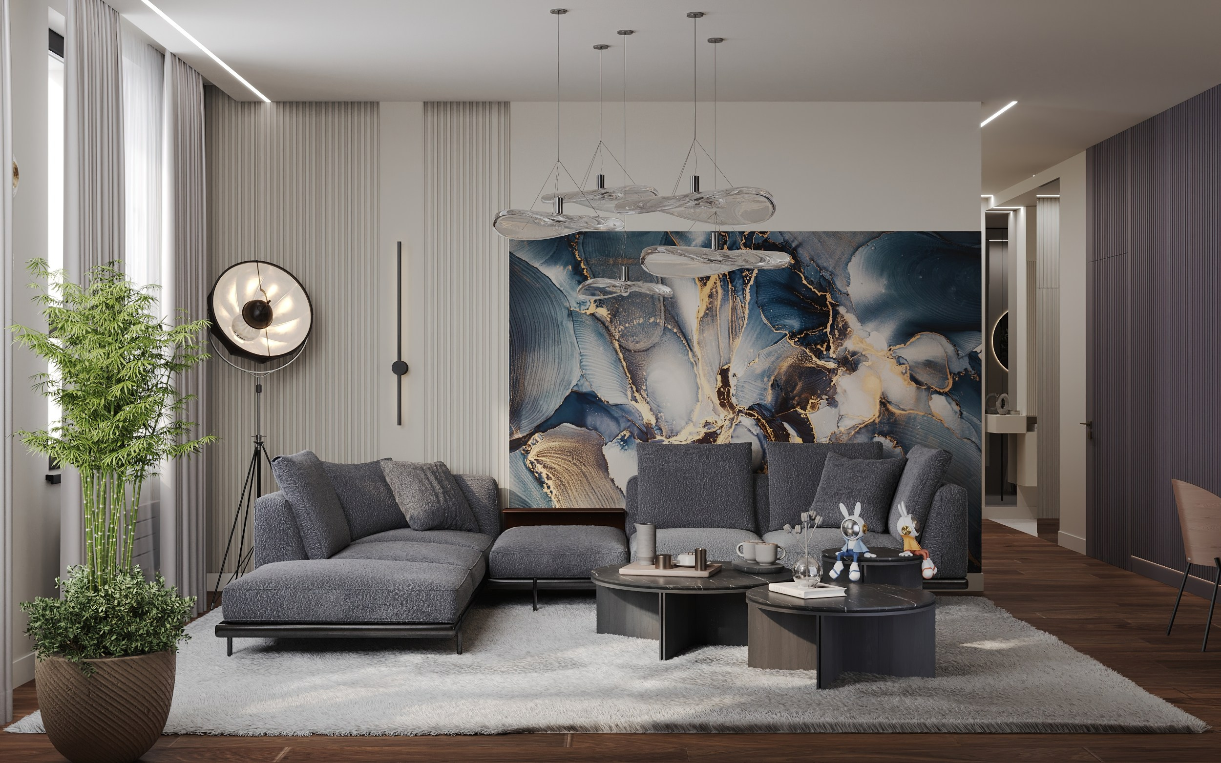 4-х комнатная квартира в Москве. Интерьерный 3Д Визуализатор Маргарита Оберемко