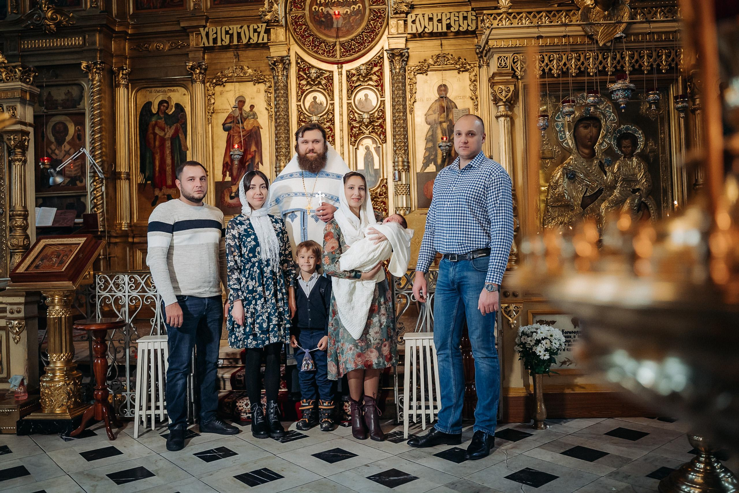 Фотограф на крещение в Балашихе в Церкви Рождества