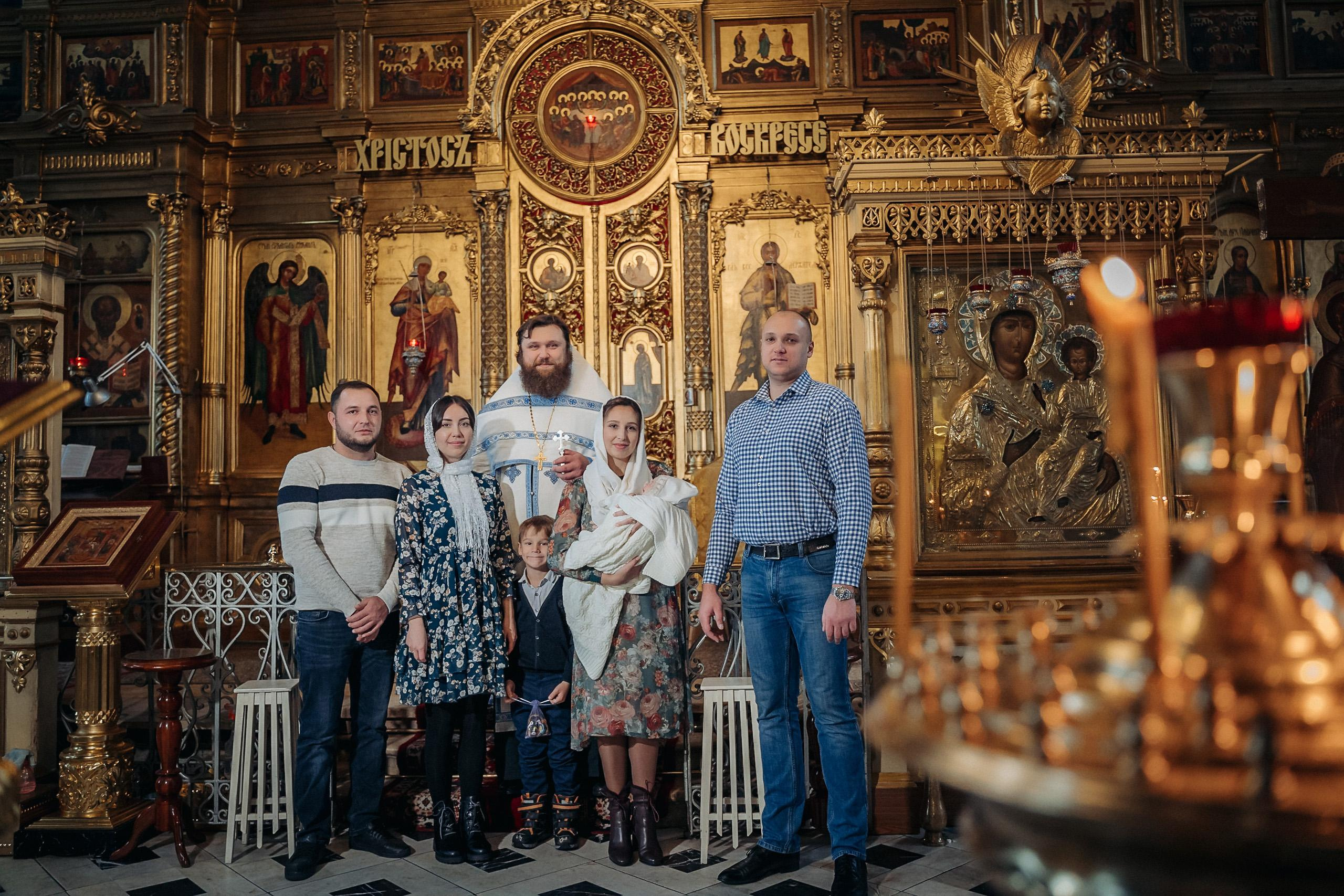 Фотограф на крещение в Балашихе в Церкви Рождества