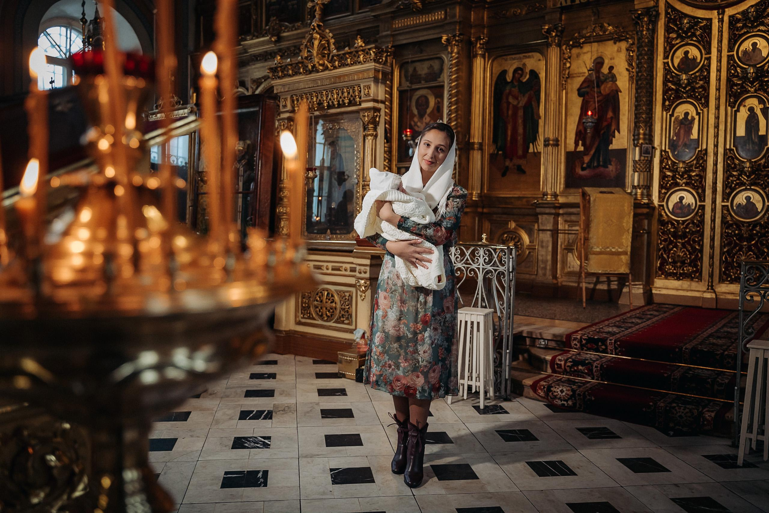 Фотограф на крещение в Балашихе в Церкви Рождества