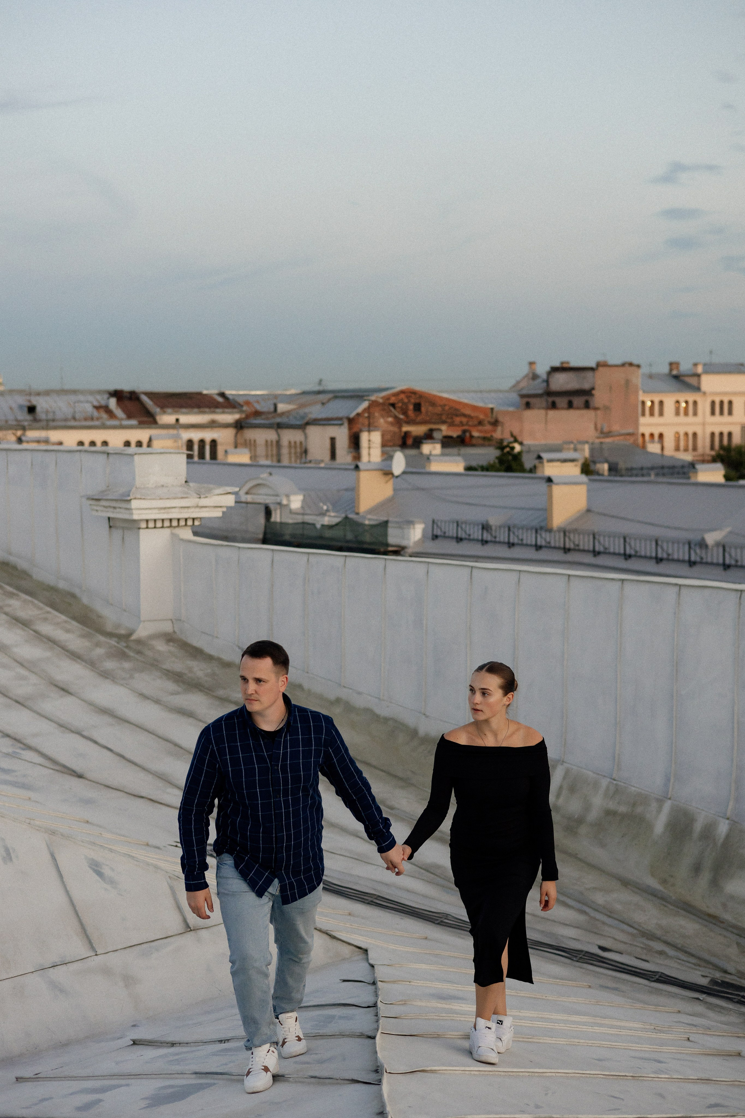 Романтика питерских крыш. Свадебный фотограф в Санкт-Петербурге Ксения Кобышева