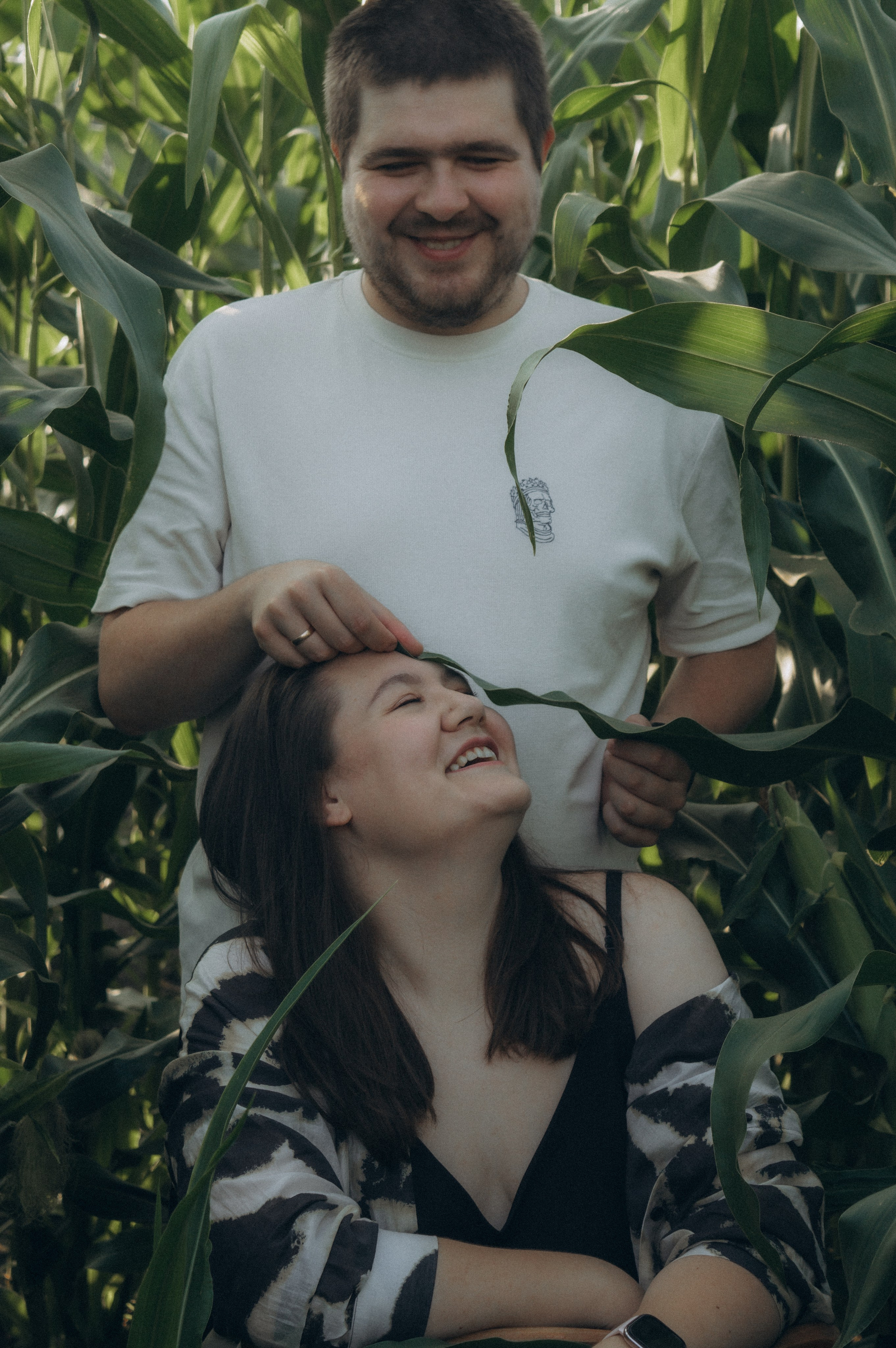 Лето, семья, кукуруза. Семейная летняя фотосессия. Юлия Левада Семейный и женский фотограф