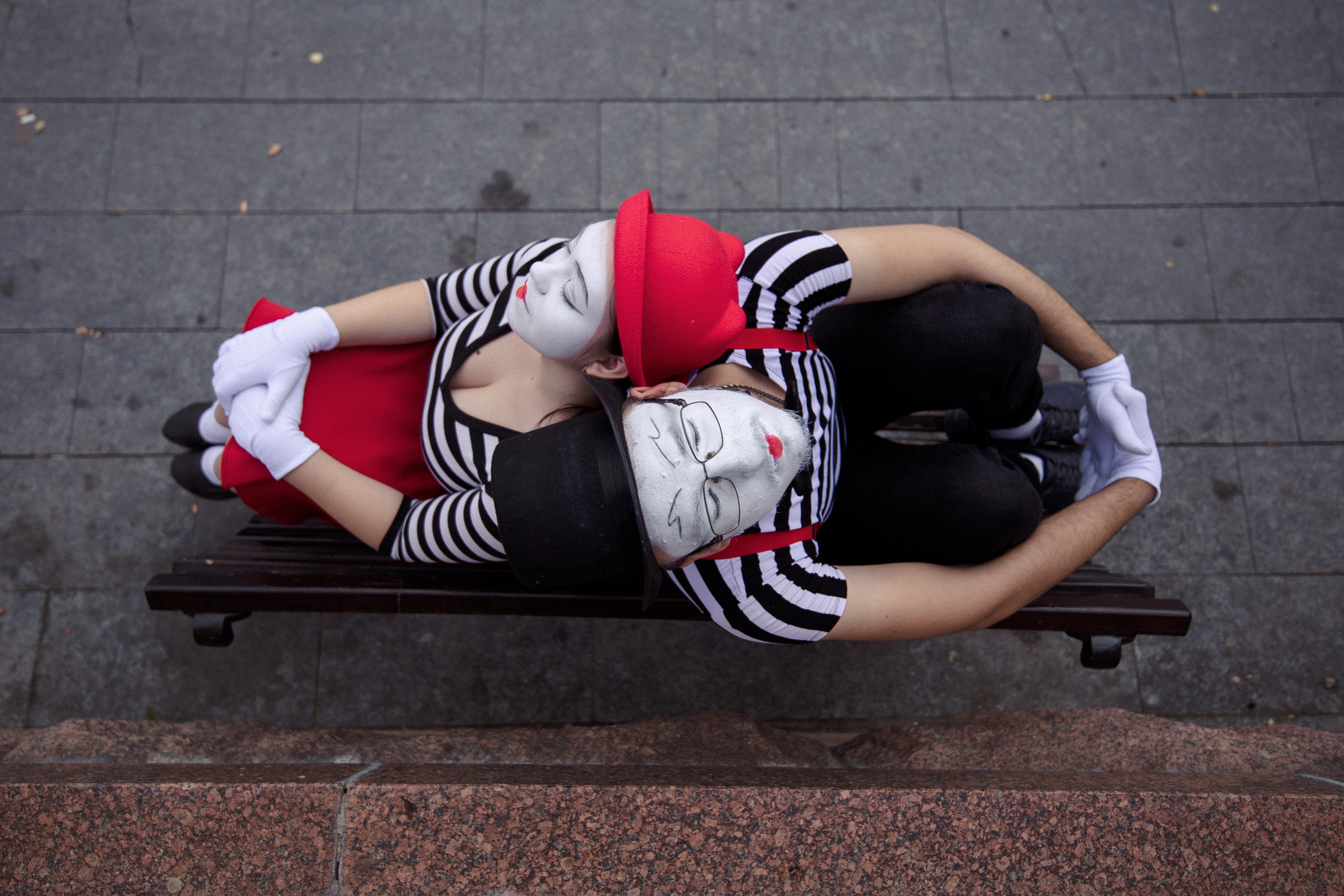 Мимы. Фотограф Крохин Олег