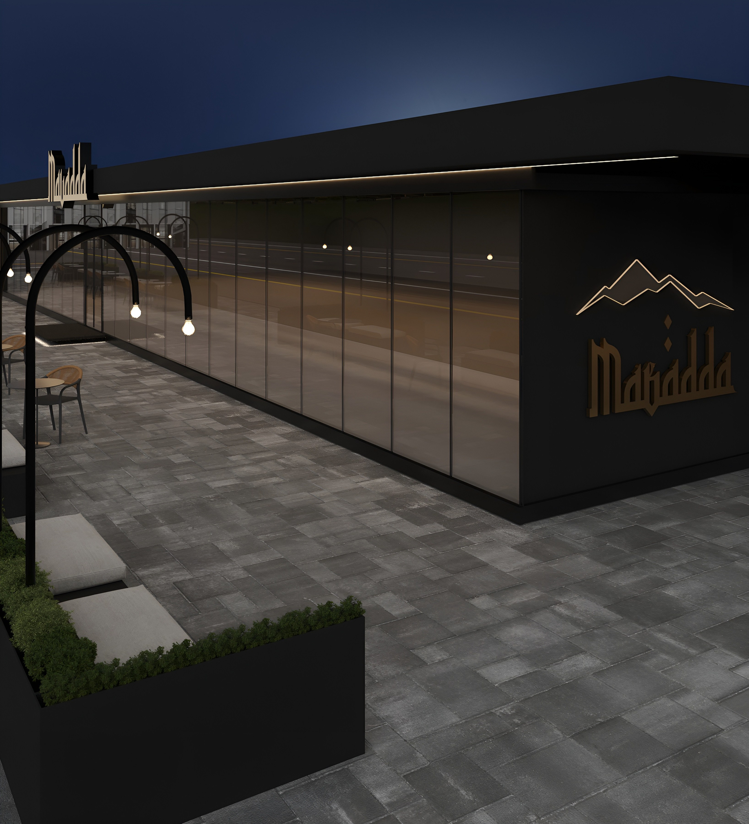 Мавадда ресторан. 3D Визуализация интерьеров жилых и коммерческих помещений