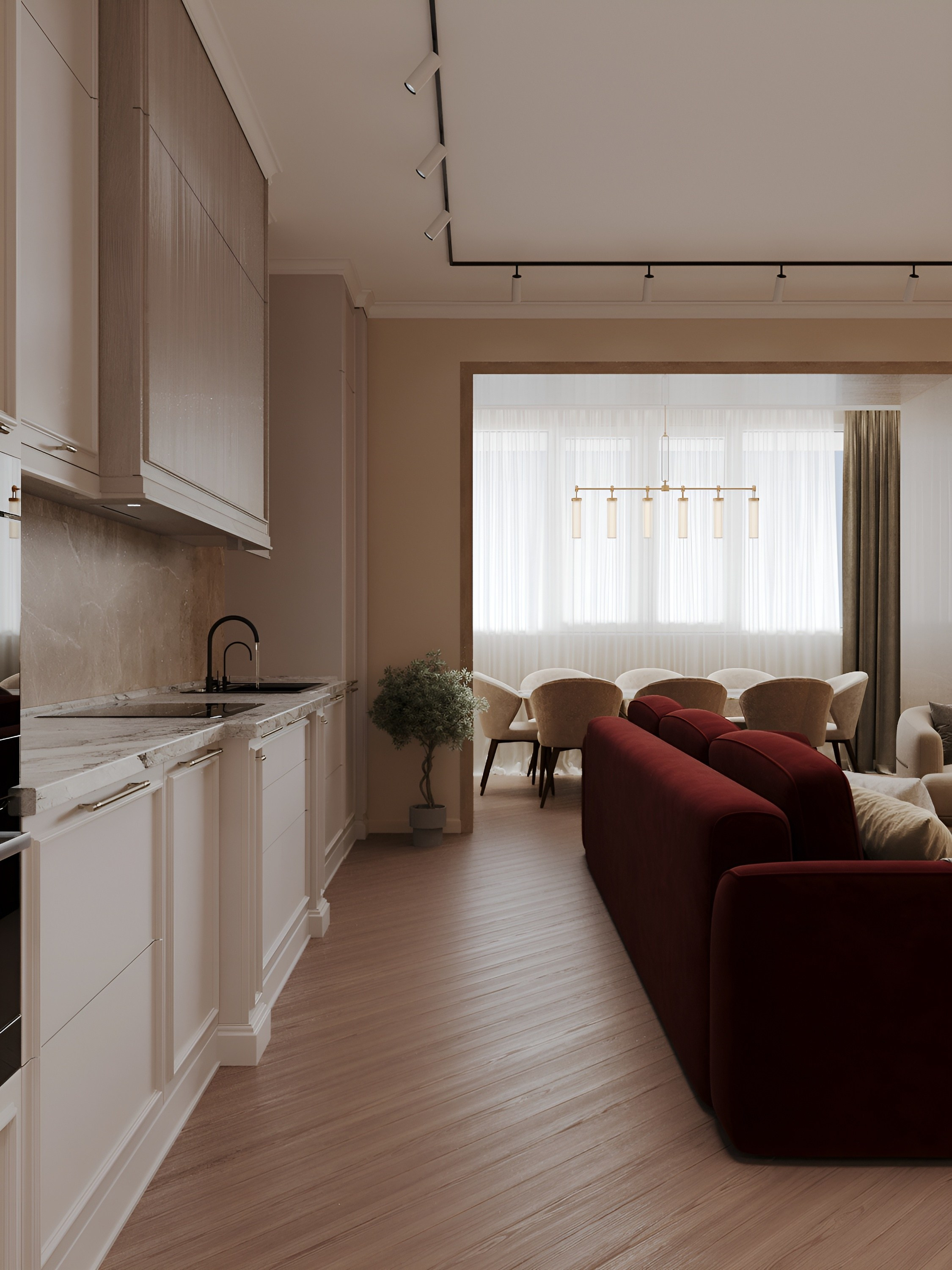 Жилые помещения. 3D Визуализация интерьеров жилых и коммерческих помещений