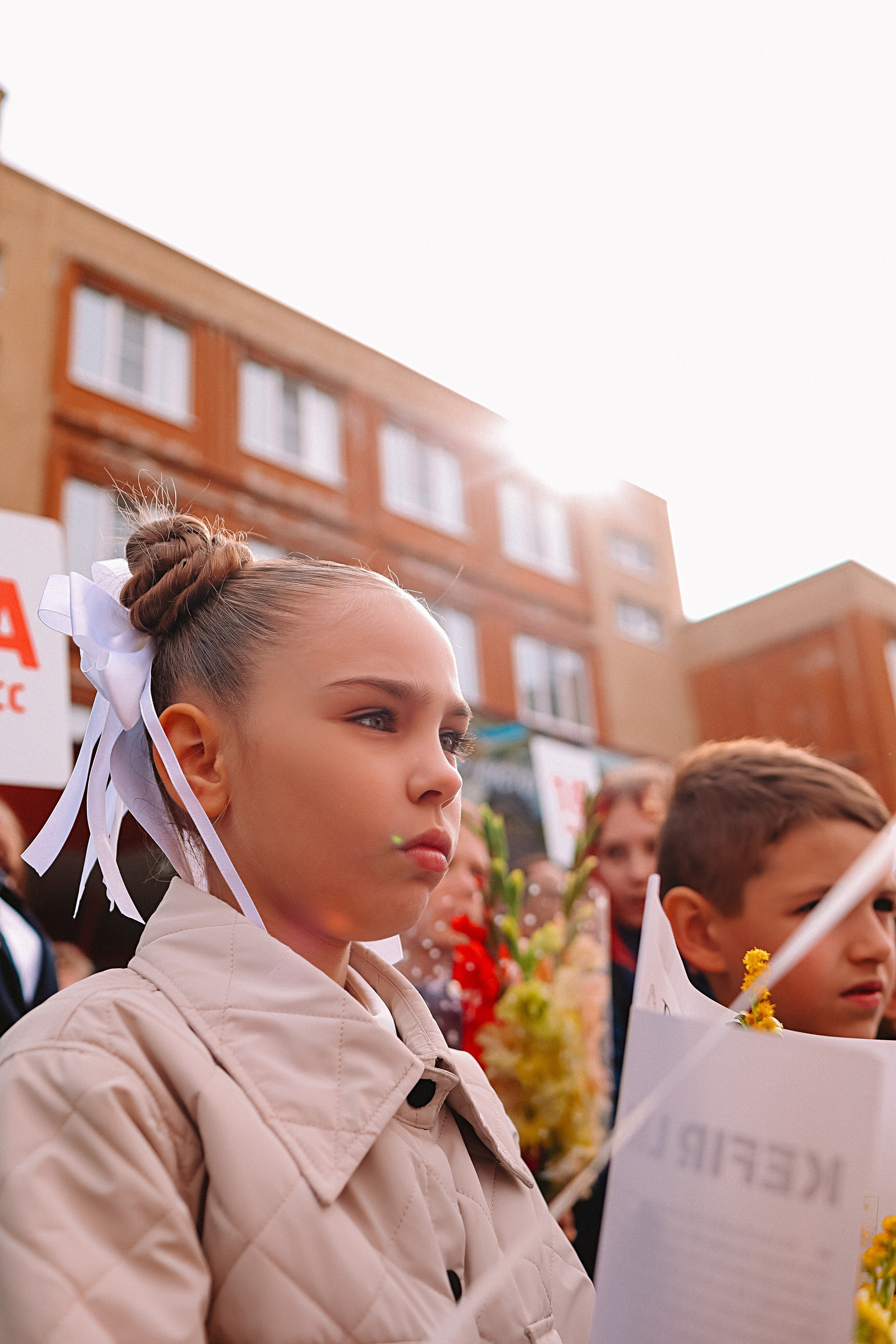 1 сентября линейка+кл час+портреты. Семейный фотограф Тюмень, фотограф на роды Салмина Мария