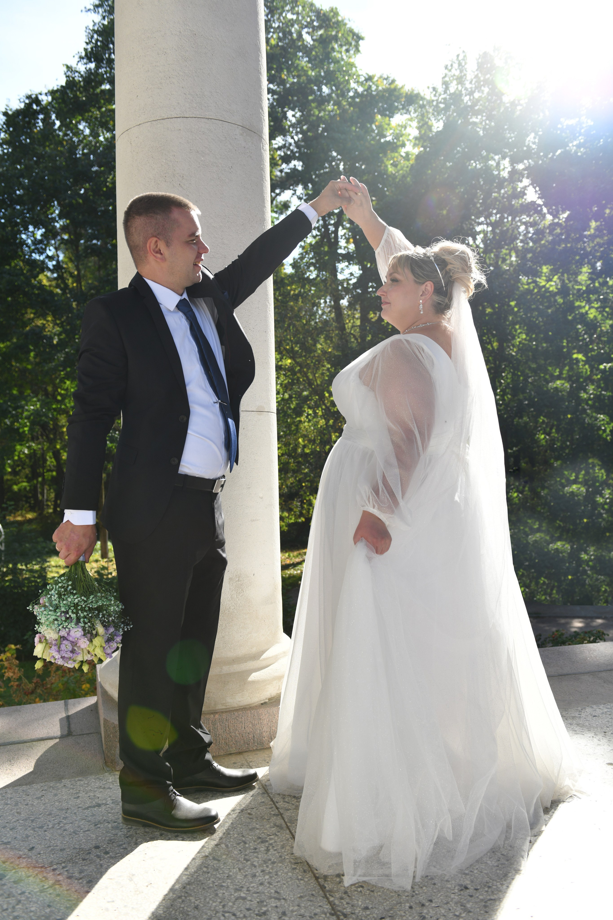 Анастасия и Максим. Регистрация и прогулка в усадьбе Архангельское. Свадебный и портретный фотограф в Москве Галина Борисова