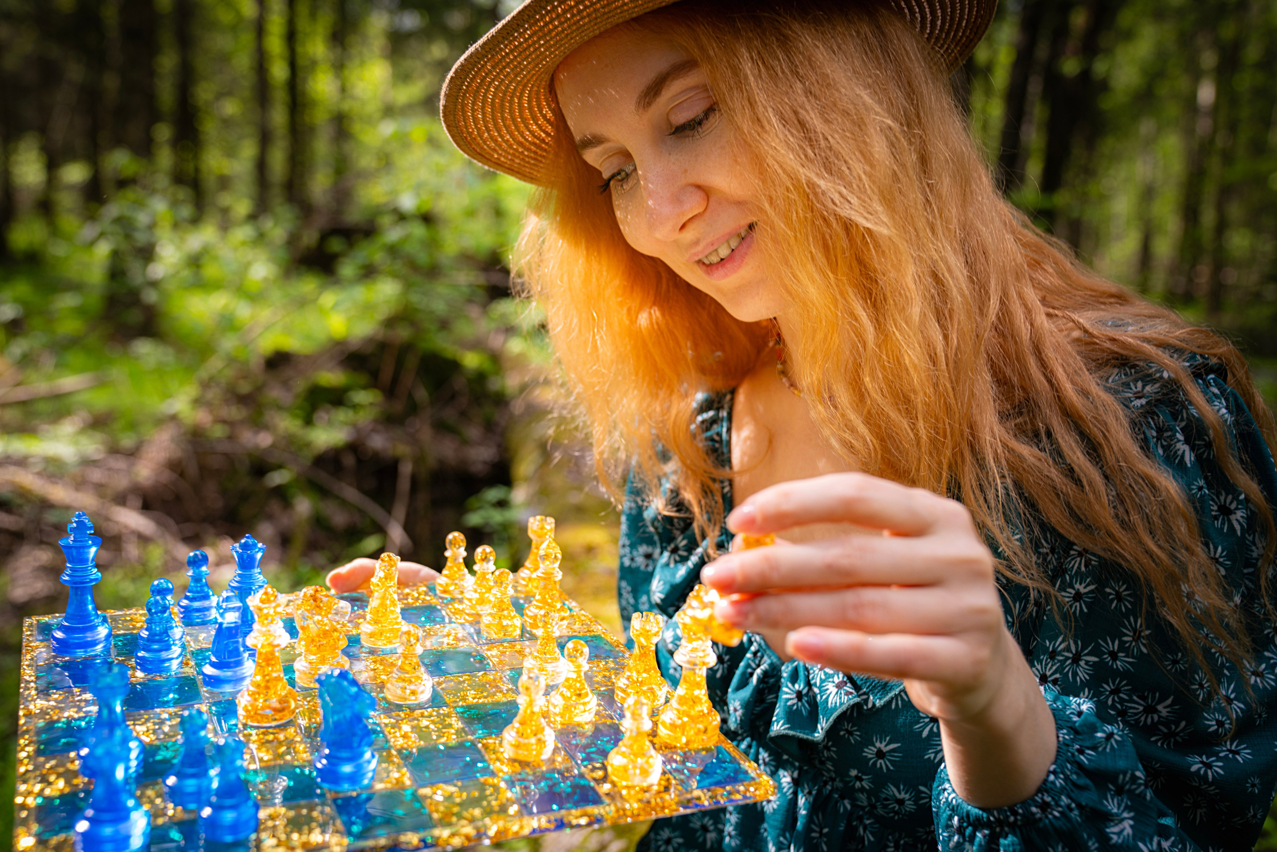 Лена, лесная шахматистка. Фотограф в Санкт-Петербурге Данил Макаров