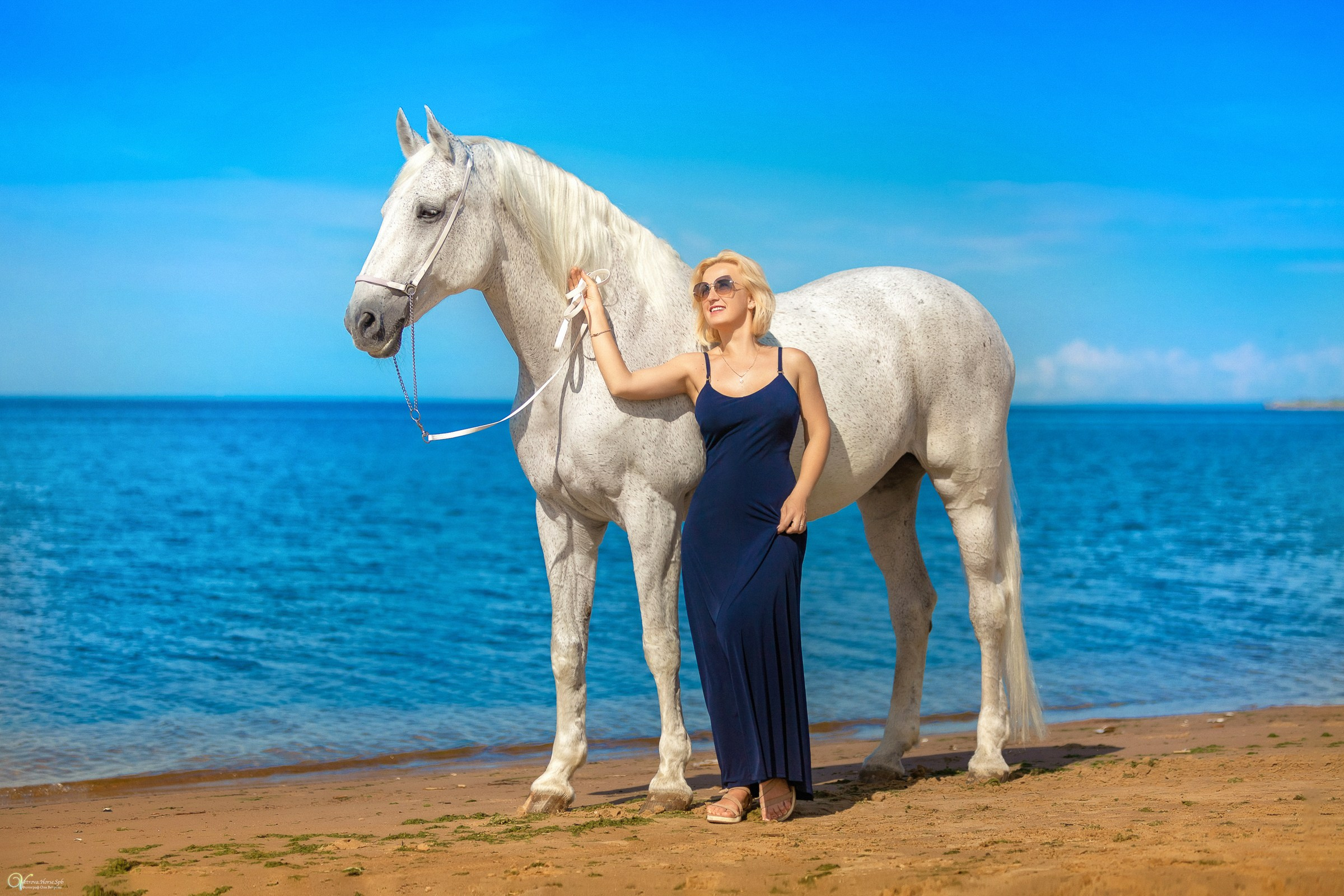 Фотосессии с лошадьми летом. Фотограф женский и мужской портрет Санкт-Петербург