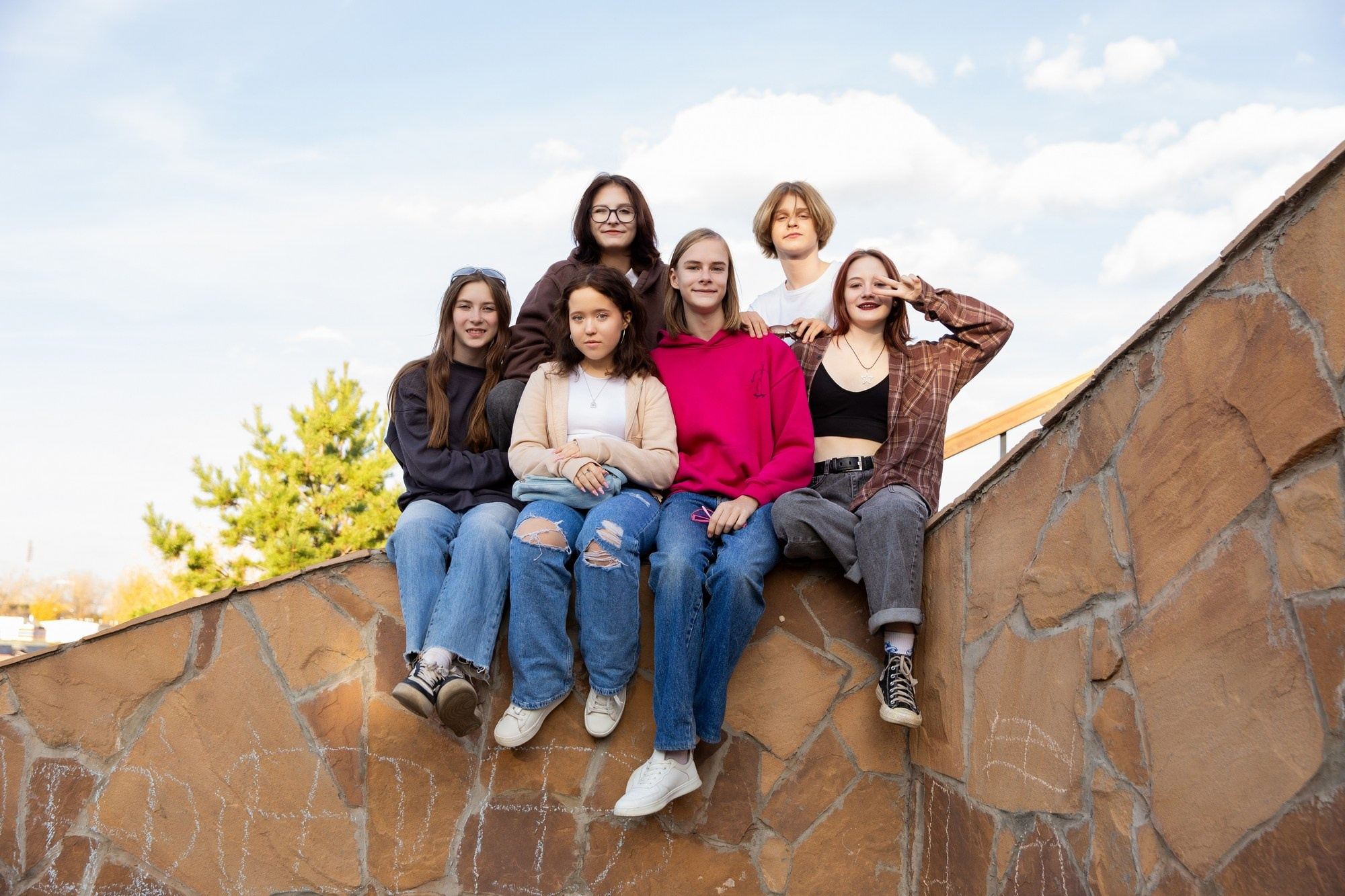 Осенняя фотосессия на Ярыгинской набережной. 9 лицей 9а. СИГМА | Студия выпускных альбомов Красноярск
