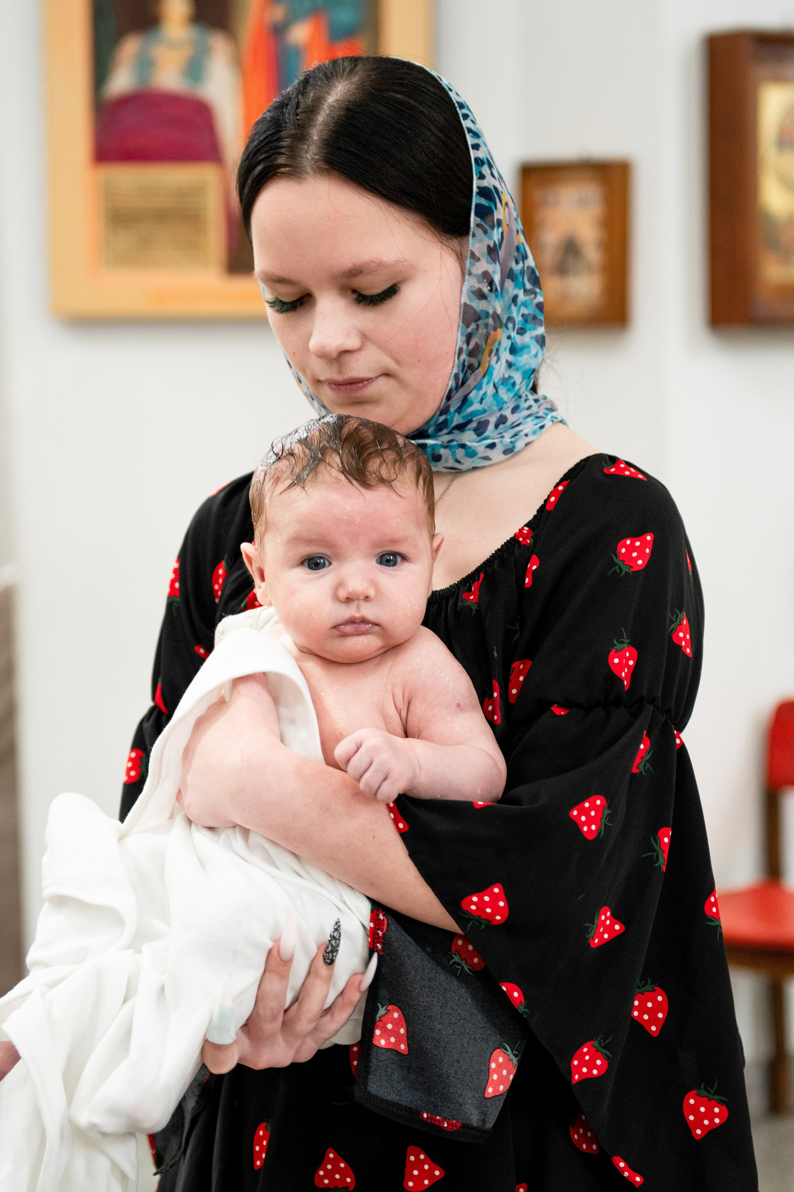 Таинство крещения. Семейный фотограф в Озёрах и Коломне