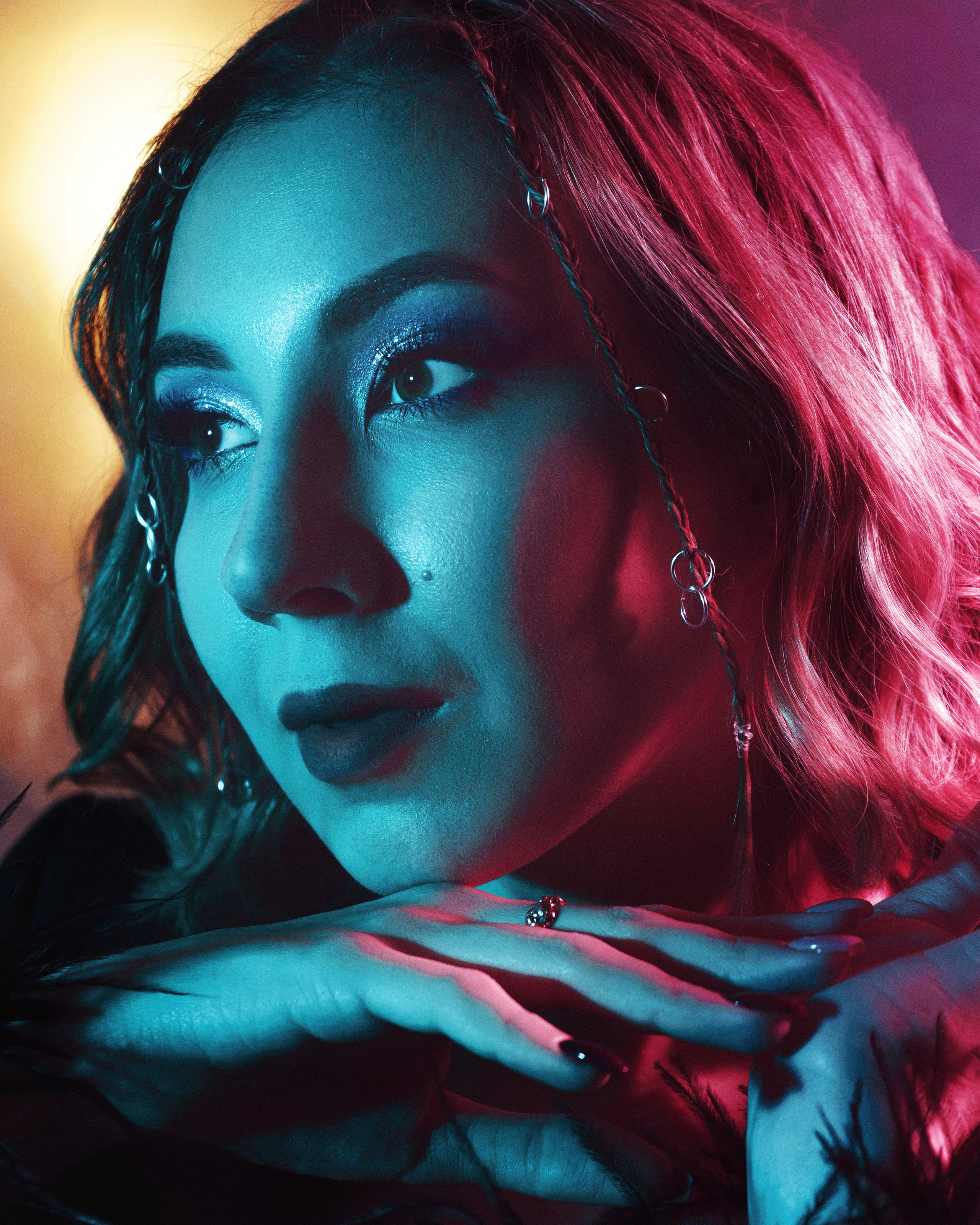 Неоновая фотосессия в Рязани. Фотограф Синицын Егор