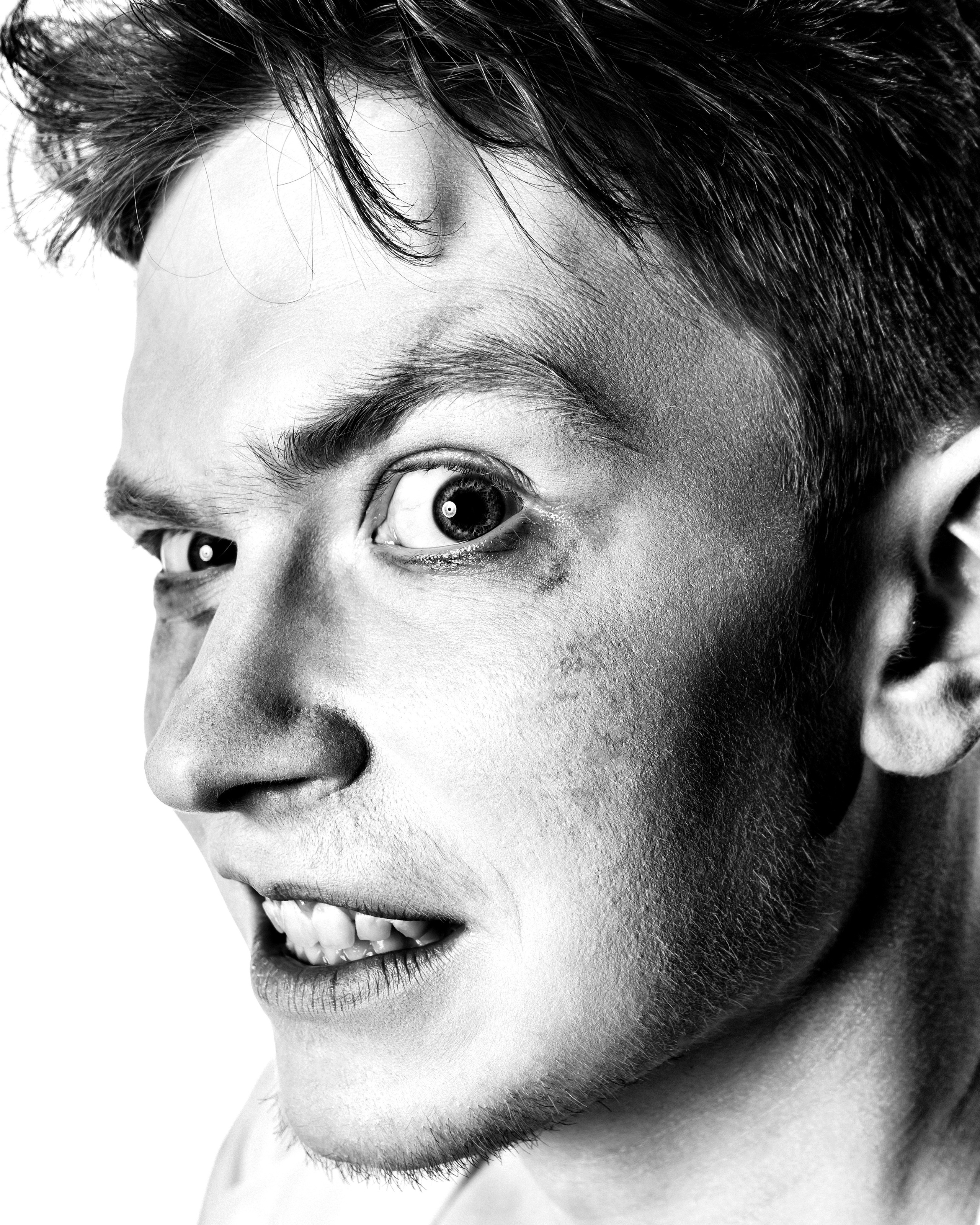 Мужской черно белый портрет Рязань