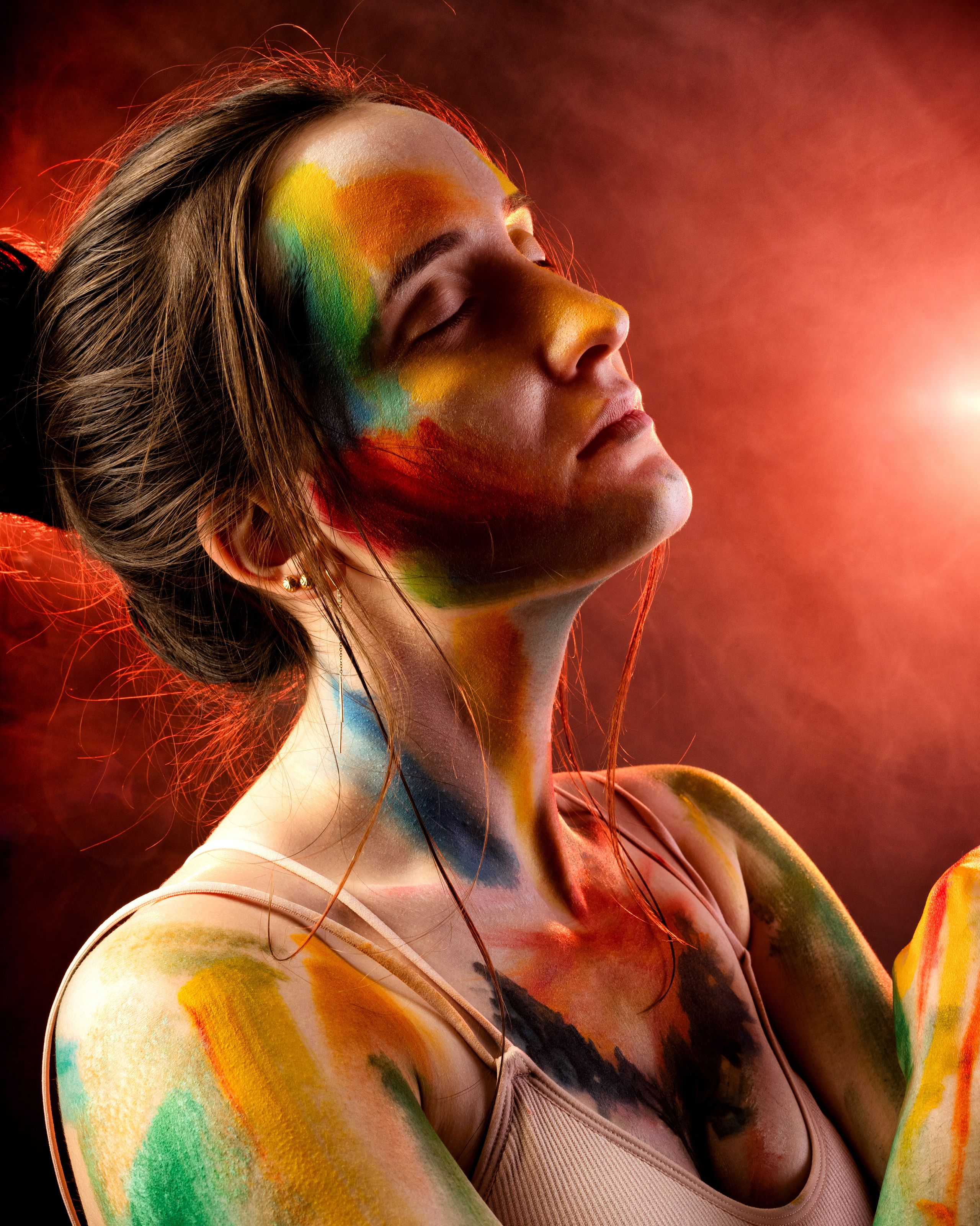 Креативный портрет с макияжем Рязань