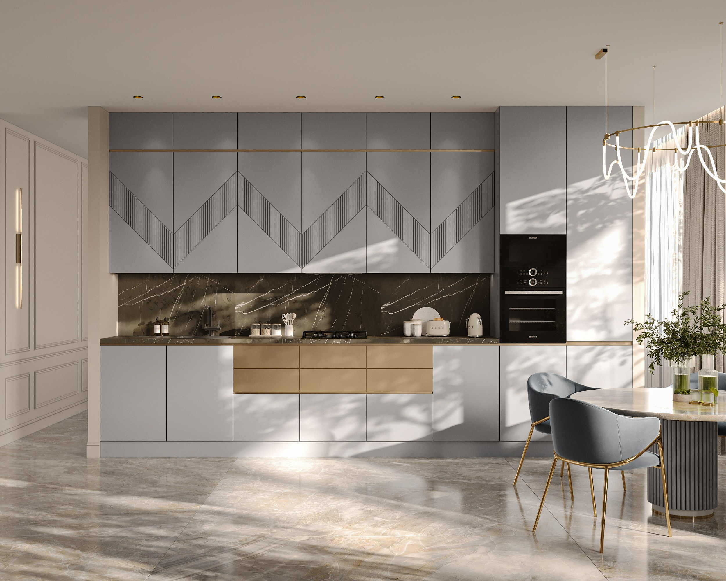 MKR кухонные гарнитуры (предметная 3D визуализация). Королёва Анастасия | 3D визуализатор