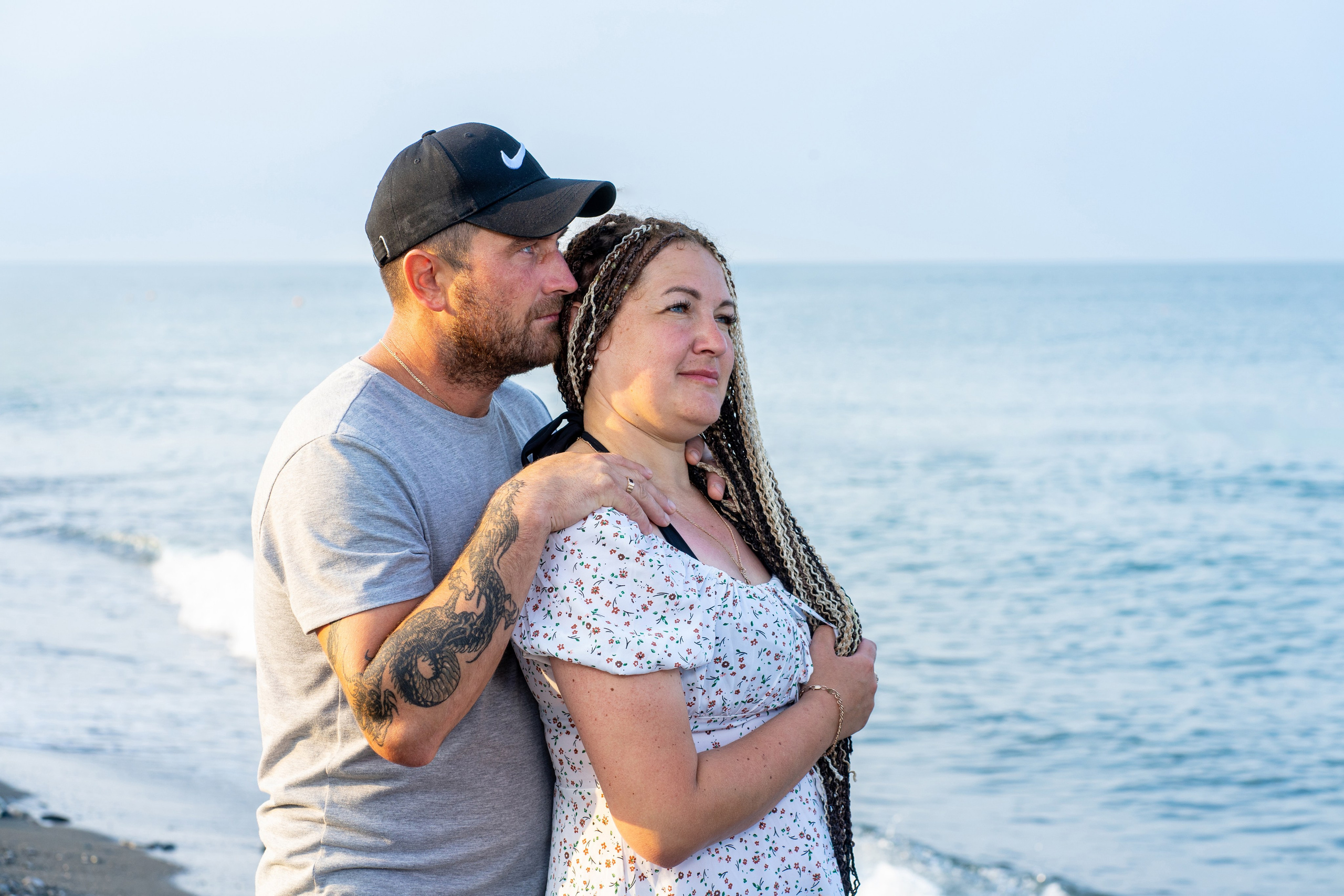 Фотосессия пары на море. Фотограф в Сочи Тиунова Маргарита и Тиунов Евгений