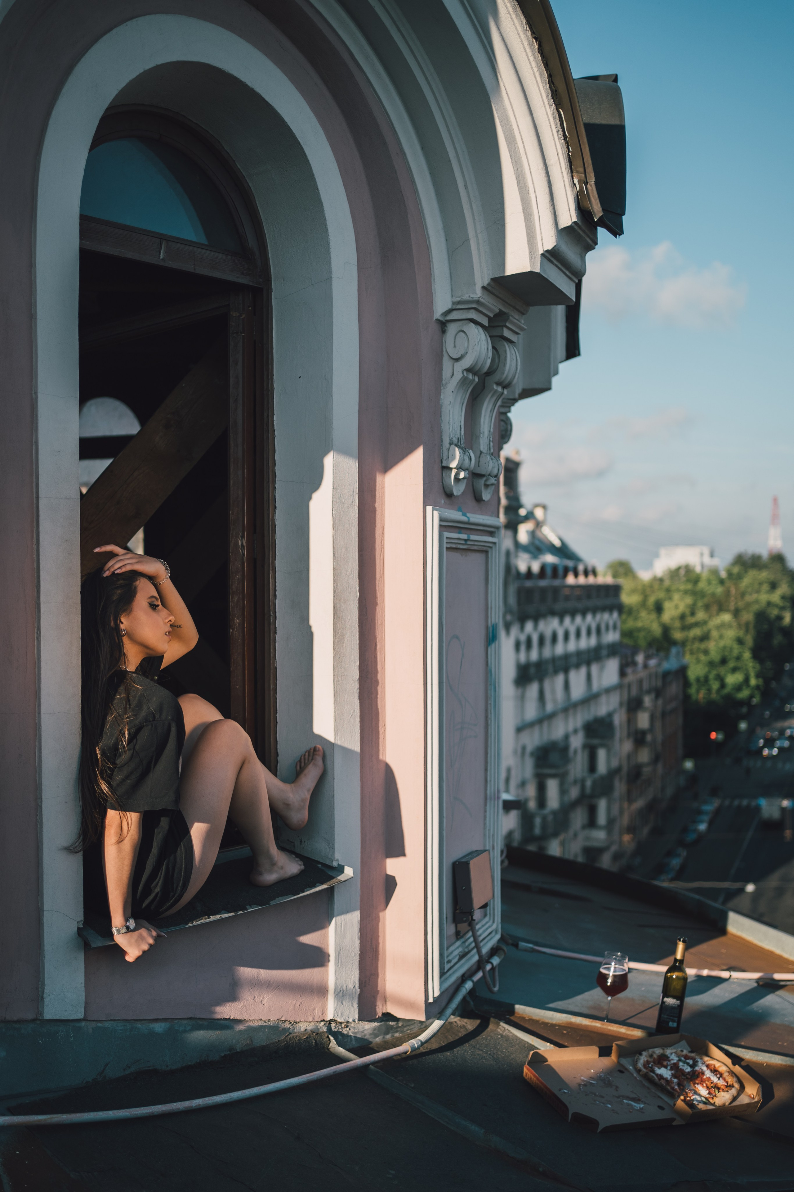 На крыше. Репортажный фотограф в Санкт-Петербурге. Фотограф на мероприятие в СПБ