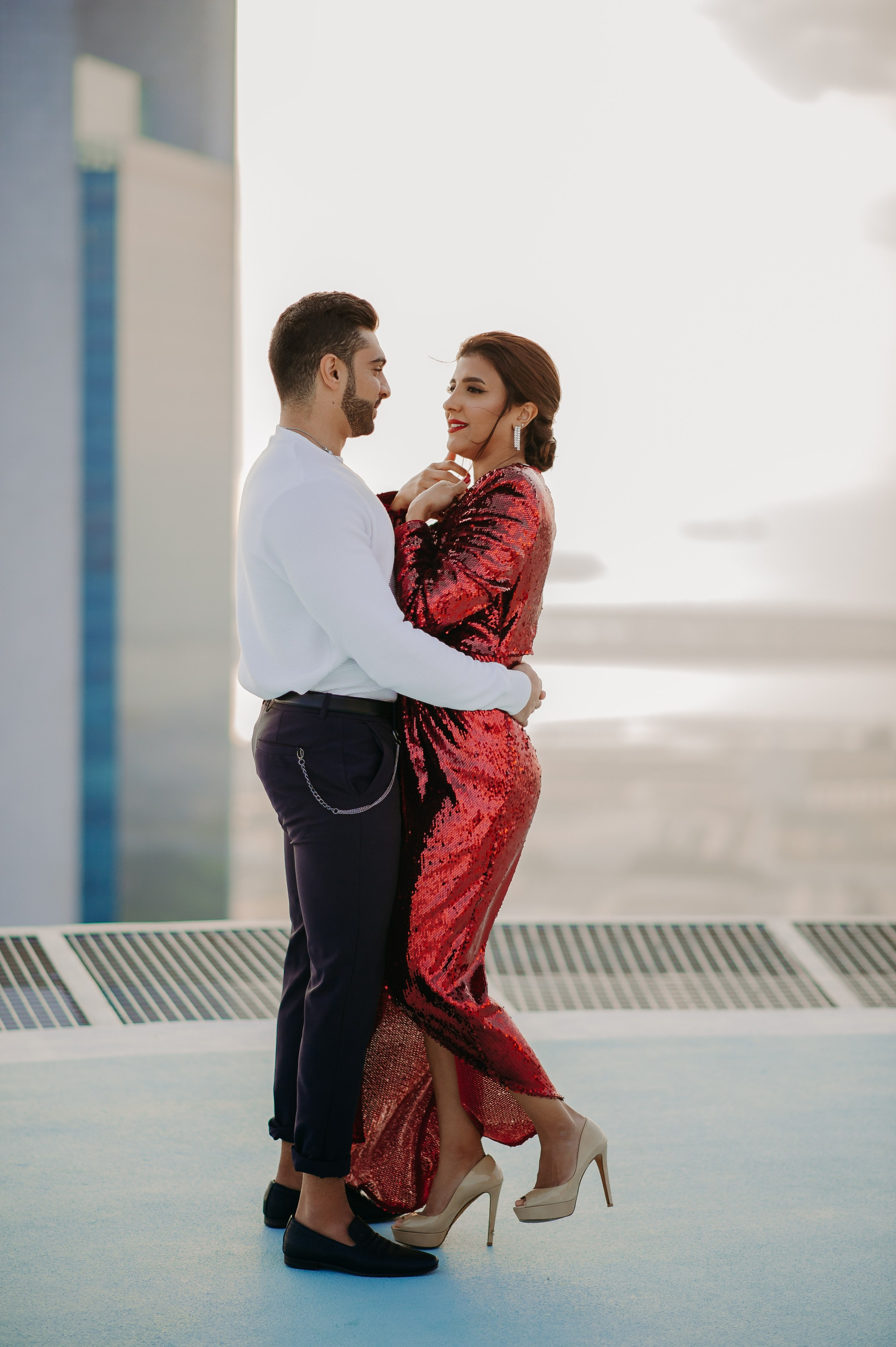 Love Story на высоте (Абу Даби). Фотограф в Москве и Санкт-Петербурге Дарина