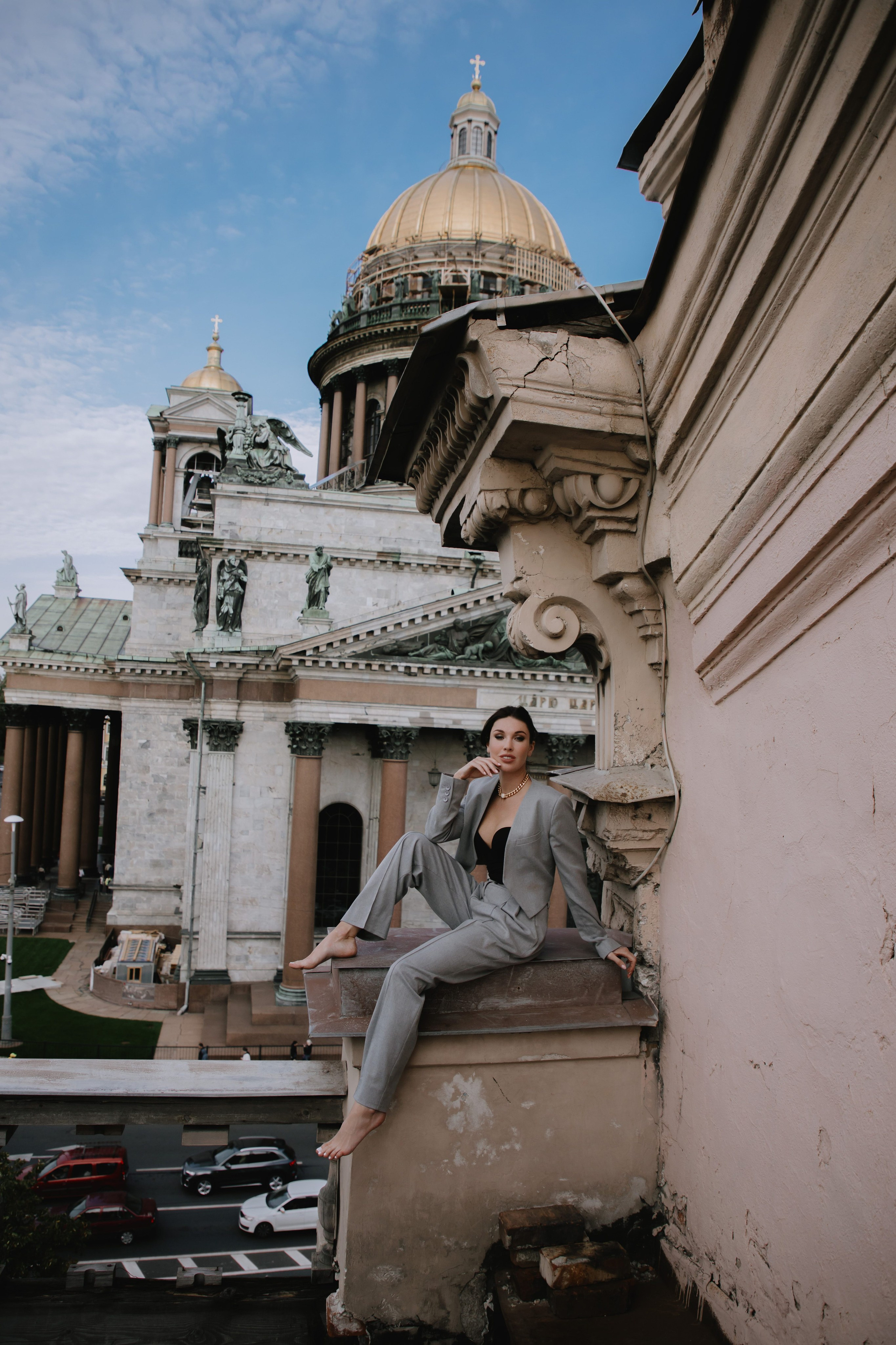 Вероника (съемка на крыше). Фотограф в Москве и Санкт-Петербурге Дарина