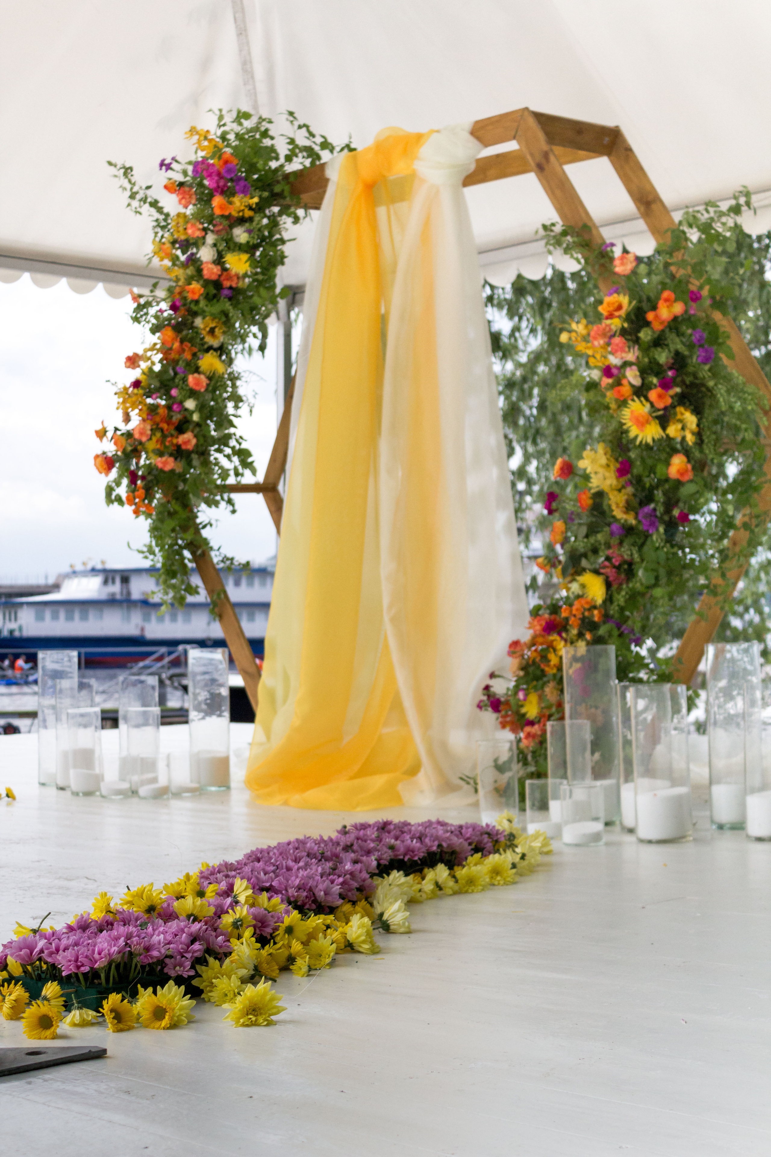 Ресторан у воды «Cote d'Azur Moscow». Флорист Маргарита Гладкова