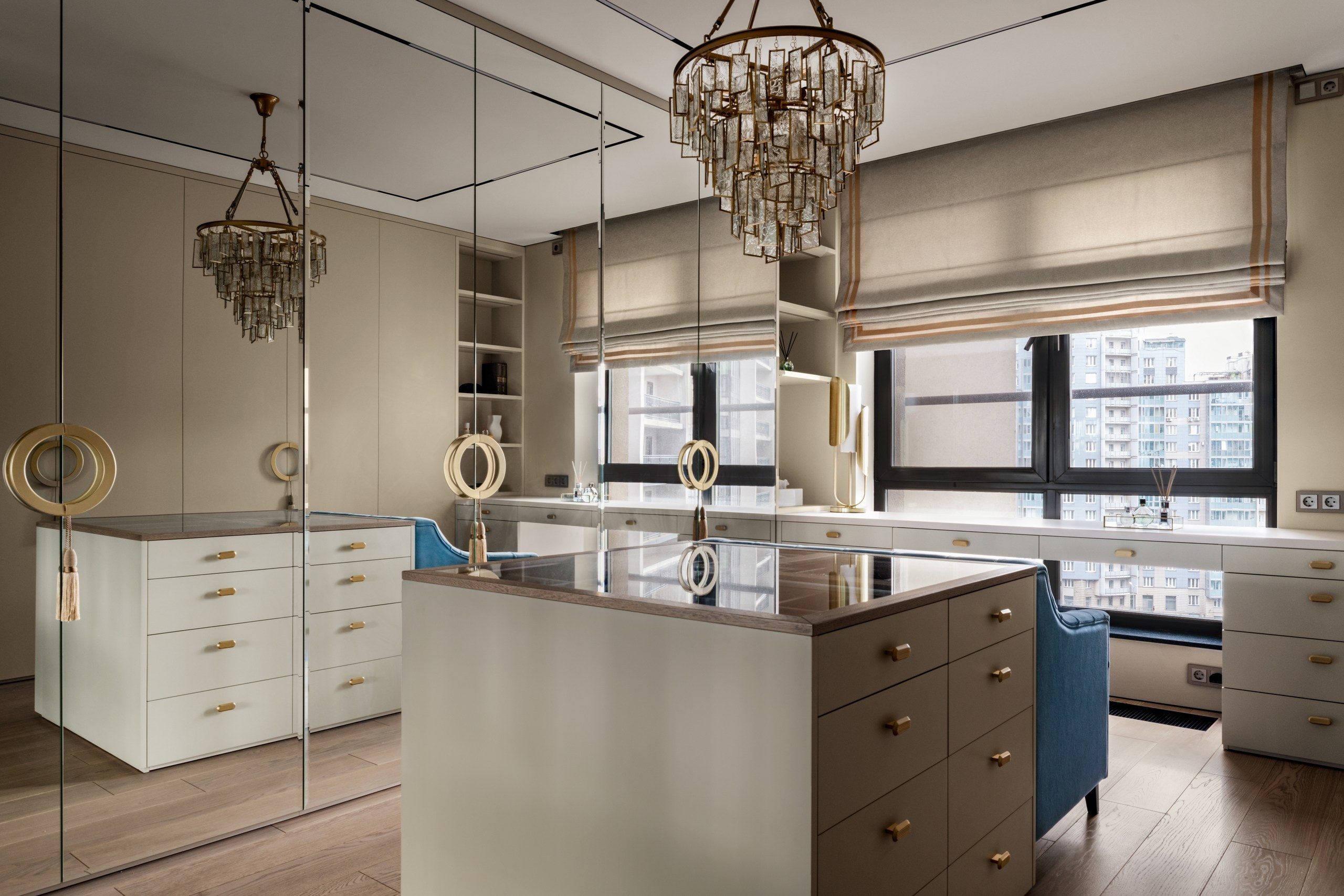 интерьер гардеробной