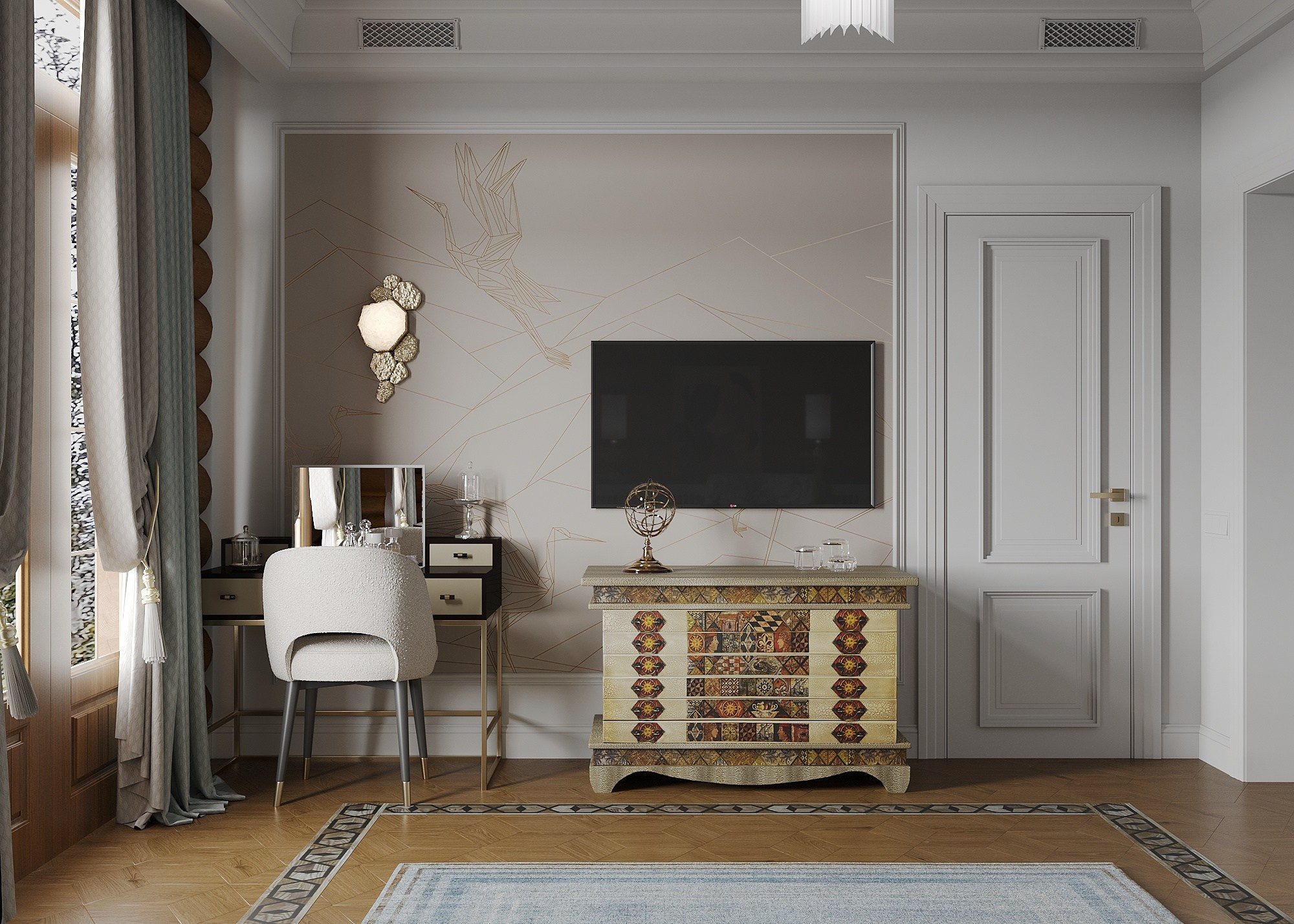 CASA A NIKOLINO - 3, MOSCA. Irina Balykina — Interior 3D Visualisation