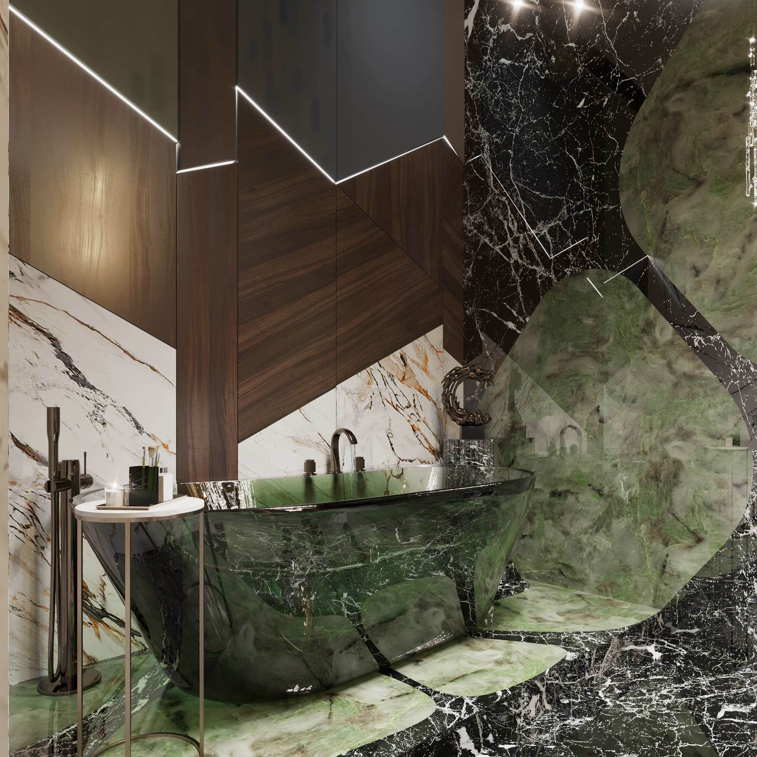 Дом в Новотиторовской — визуализация роскошного особняка. 3Д Визуализация Интерьера и Архитектуры