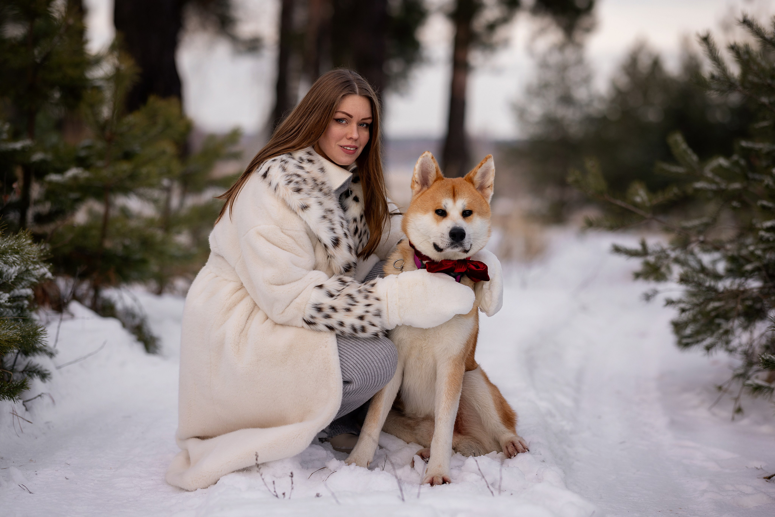 Съемка в зимнем лесу. Фотограф Ульянкина Мария