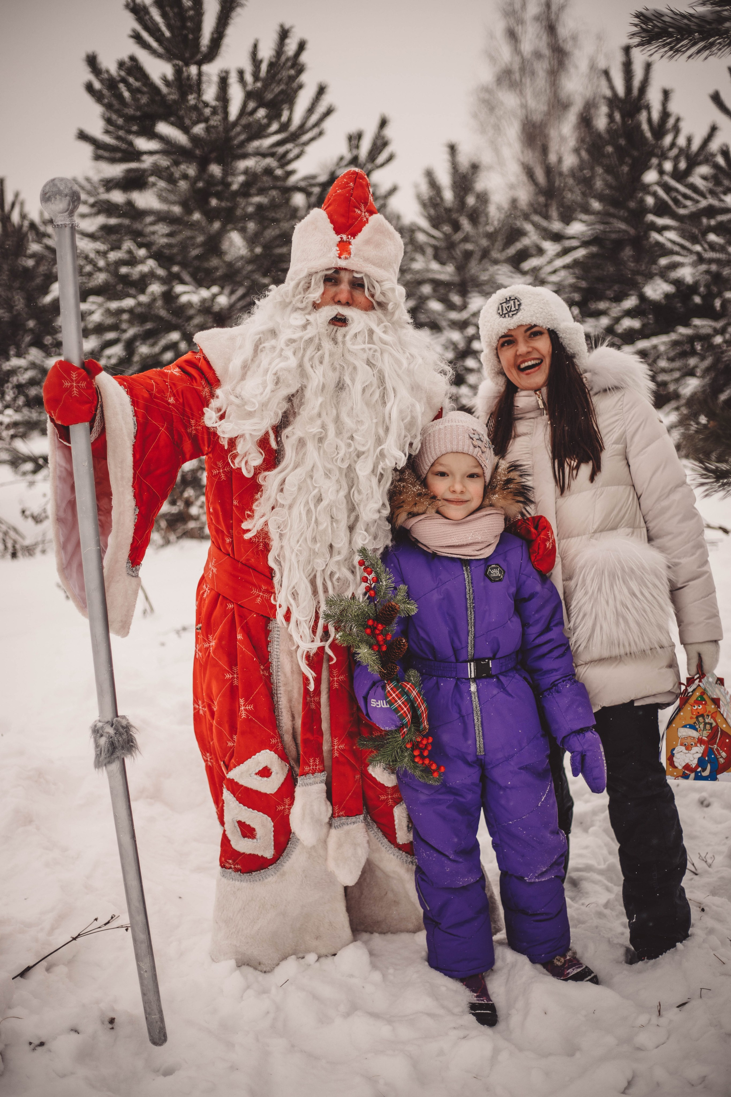 Фотопроект - Волшебная встреча с Дедом Морозом. Семейный и женский фотограф Кемерово Мария Степ