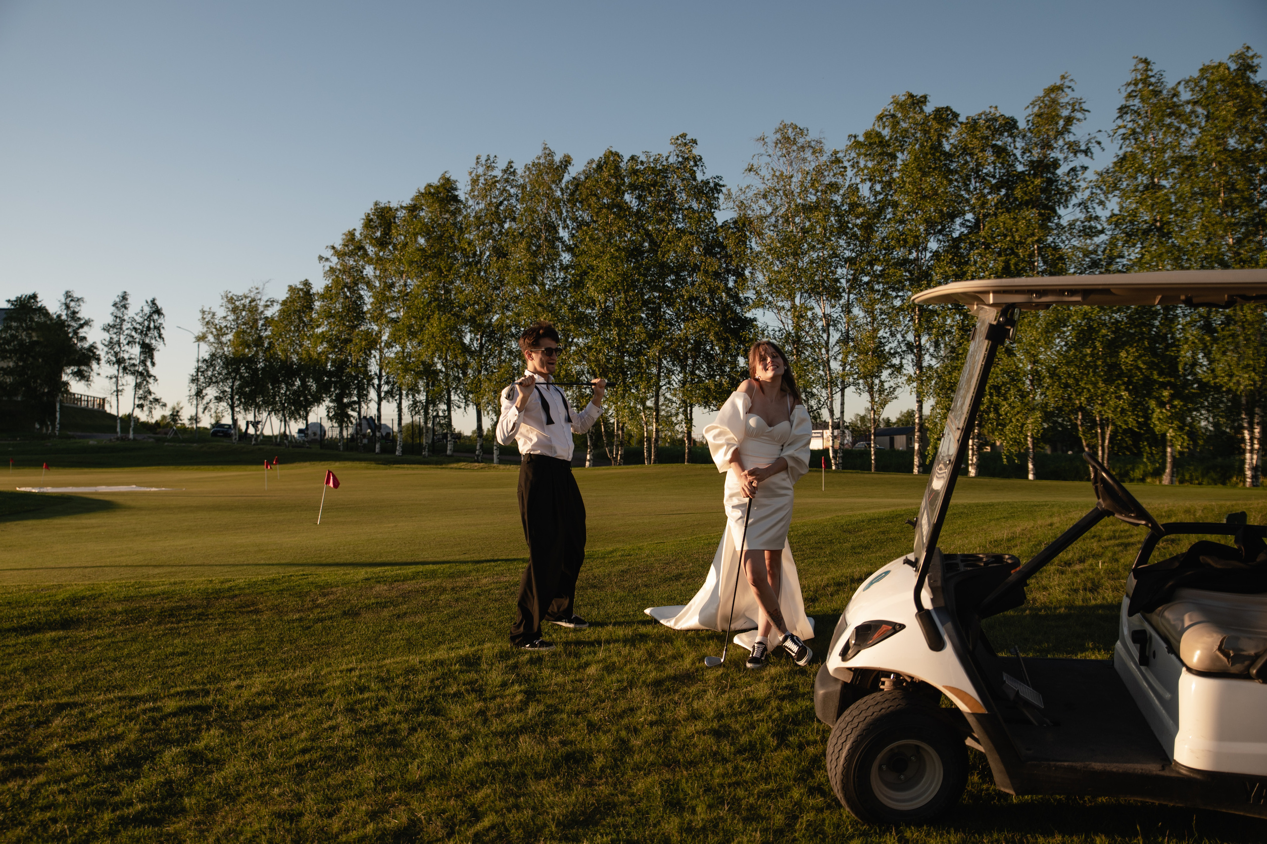 Дима и Таня. Гольфклуб. Питер. Свадебный фотограф Тюмень Анастасия Битная