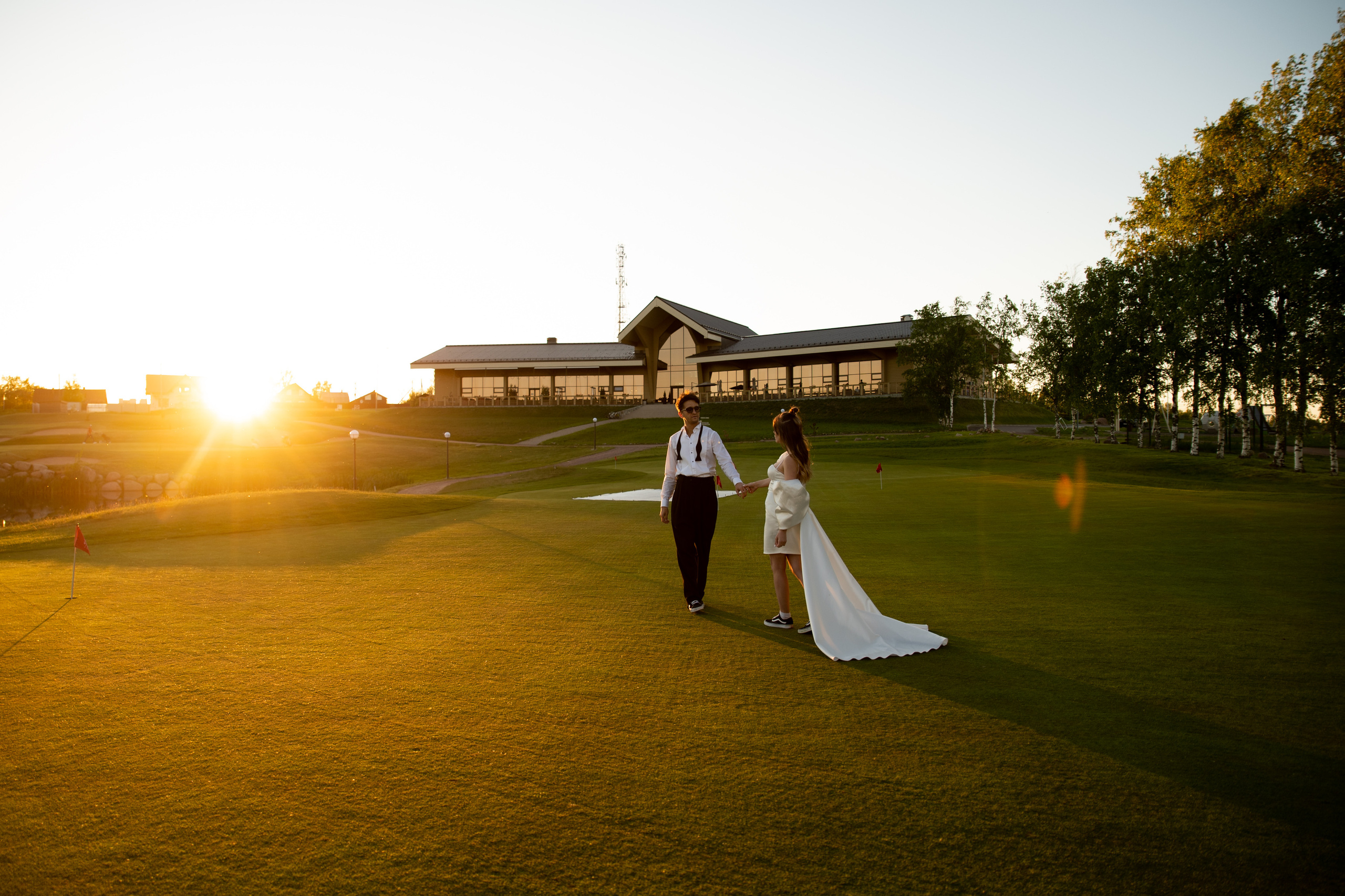 Дима и Таня. Гольфклуб. Питер. Свадебный фотограф Тюмень Анастасия Битная