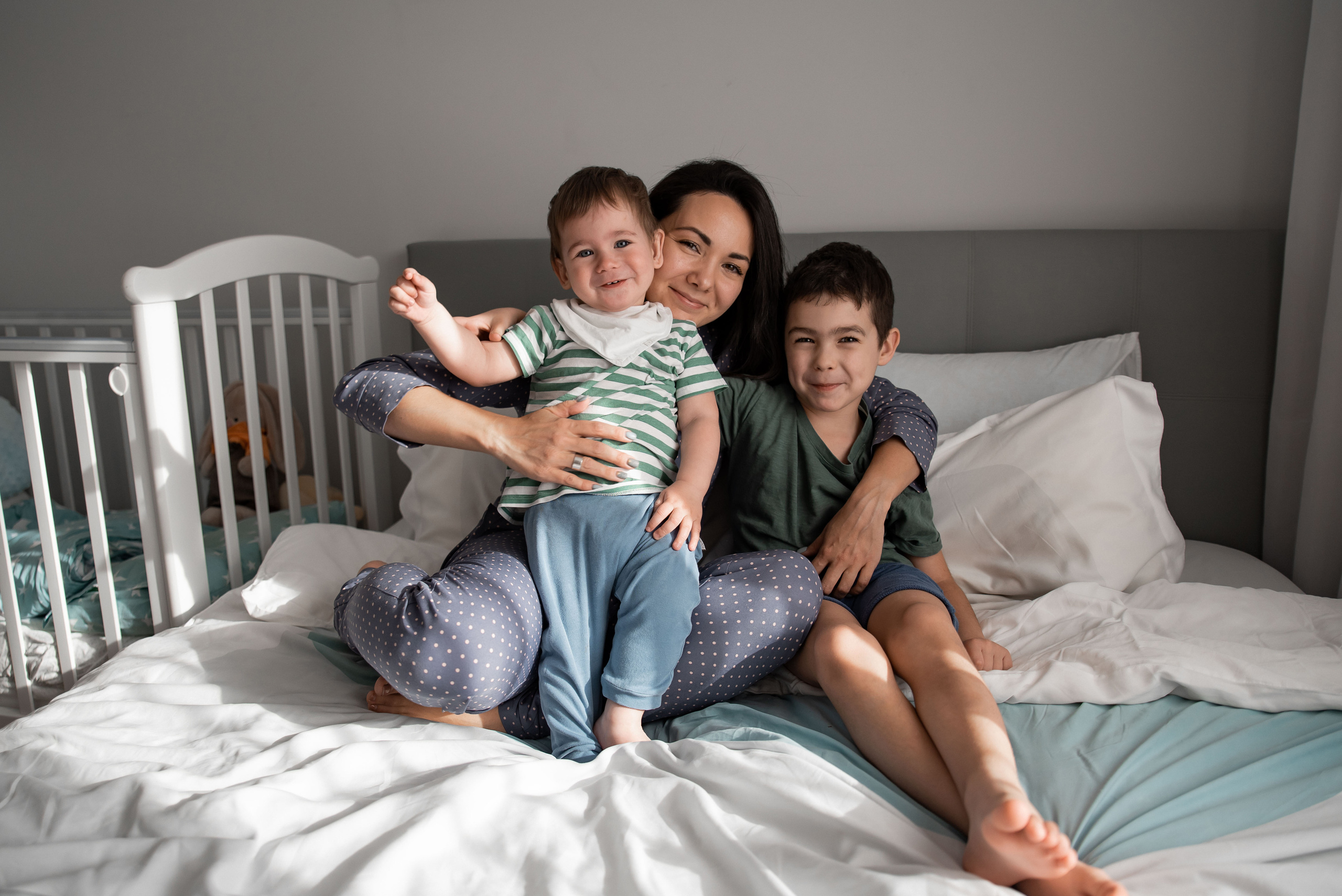 Домашняя съемка, Катя и мальчишки. Свадебный фотограф Тюмень Анастасия Битная