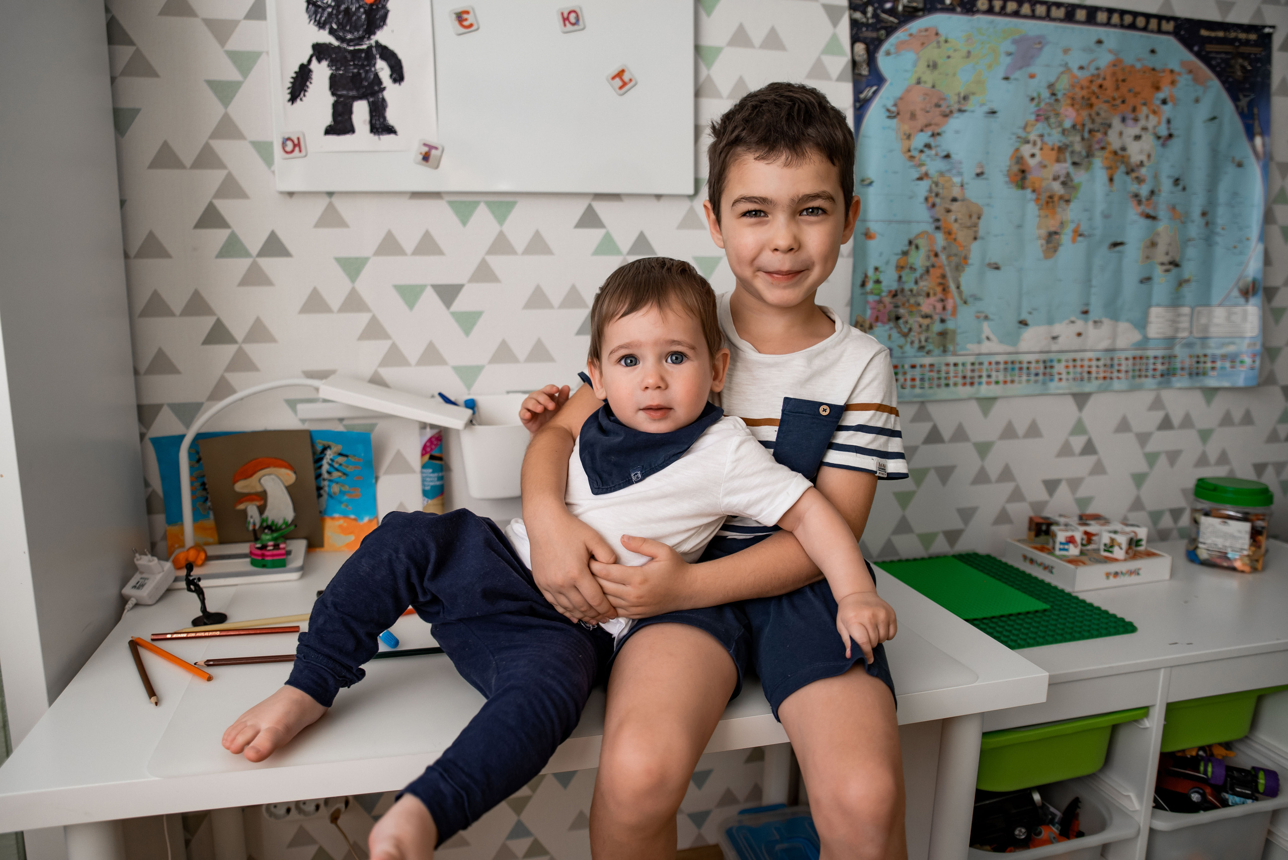 Домашняя съемка, Катя и мальчишки. Свадебный фотограф Тюмень Анастасия Битная