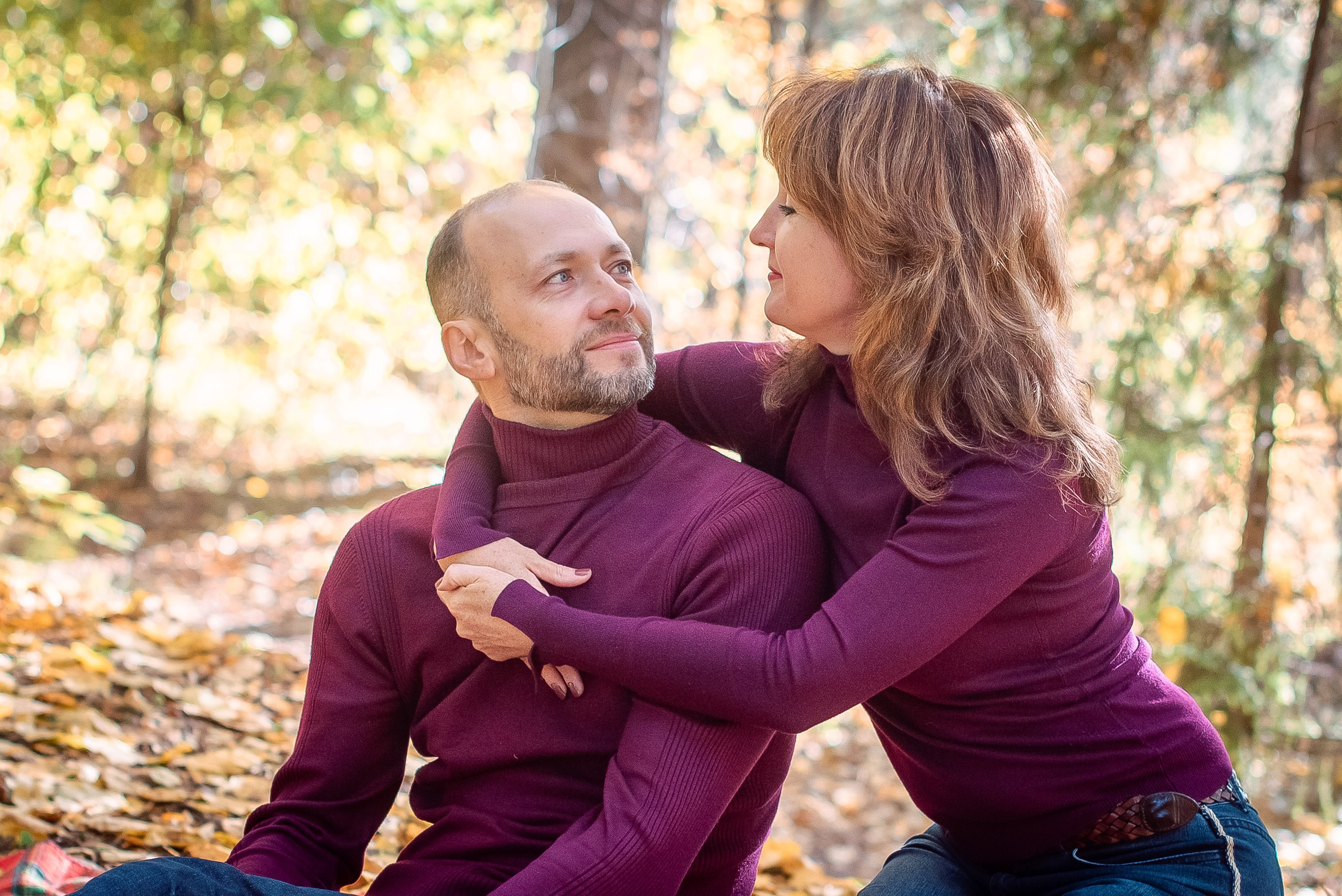 Осенняя прогулка семьи Андрея и Марины. Свадебный и семейный фотограф в Москве Юлия Винник