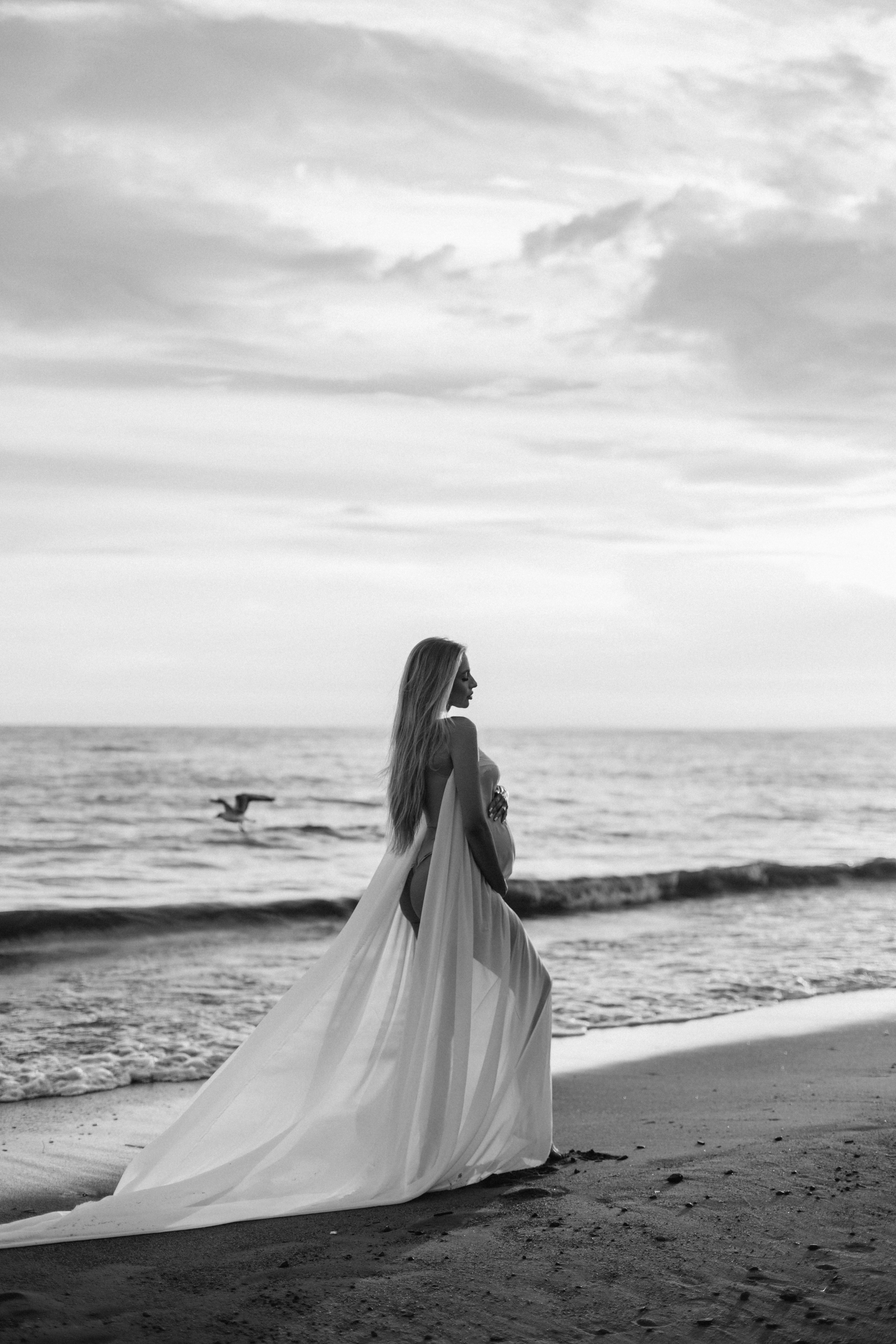 Sea. NatalieDmi — фотосессия беременности, семейный фотограф, портрет