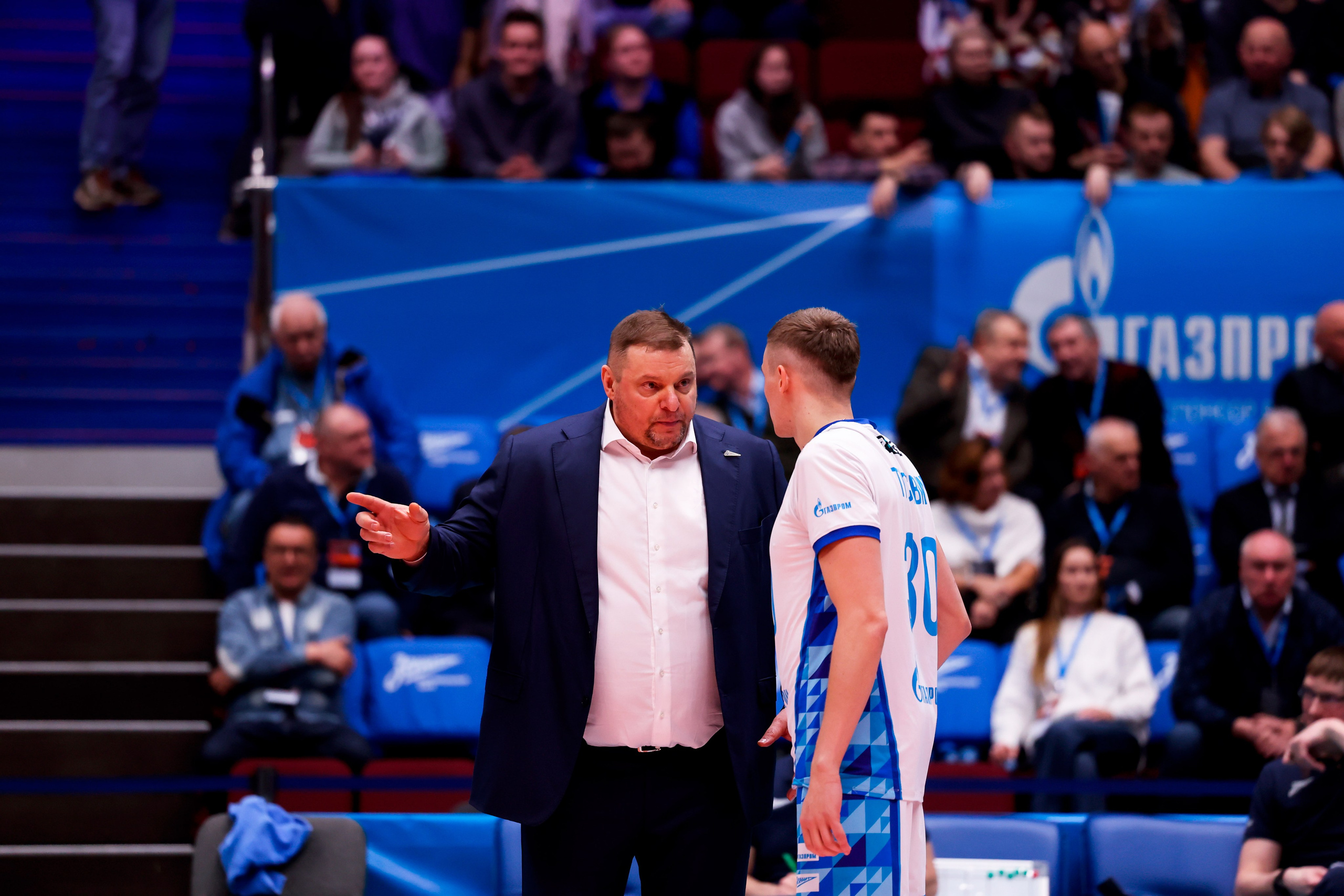 ВК Зенит — ВК Белогорье 08.04.2025. Спортивный и репортажный фотограф Антон Тереханов