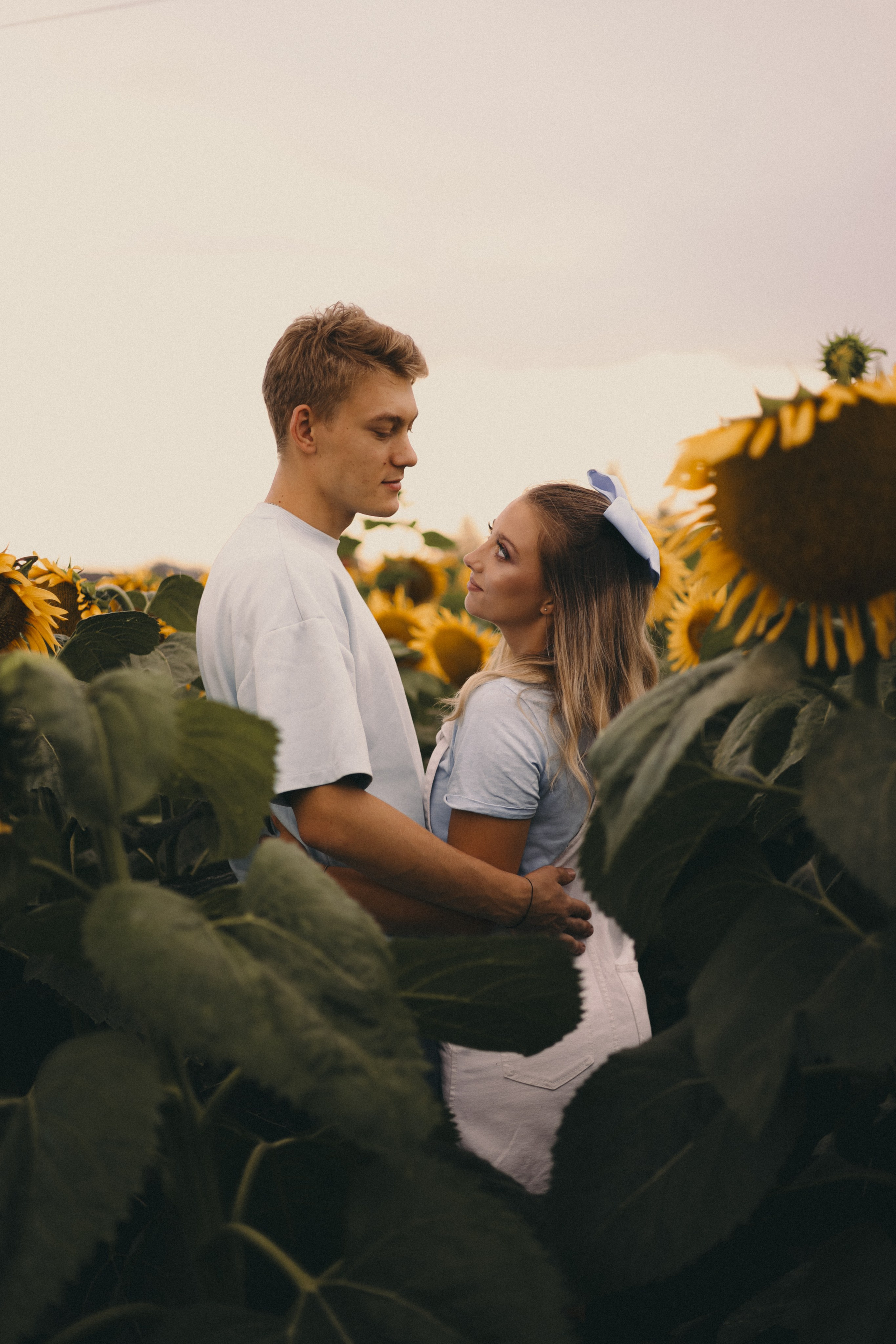 Михаил и Валерия | Подсолнухи. Фотограф Мария Лаенко