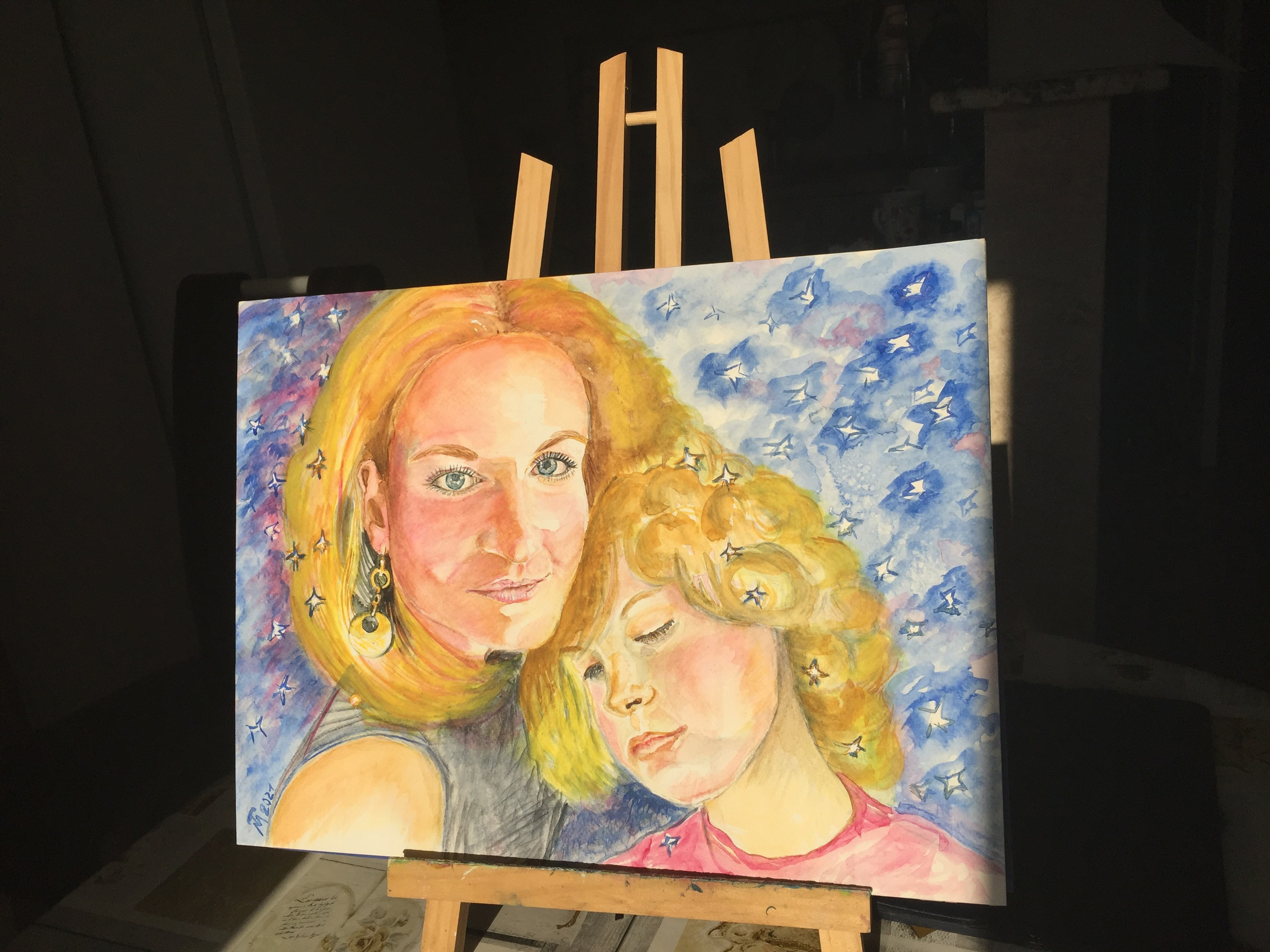 Portrait 40/60 cm watercolor on paper 2021