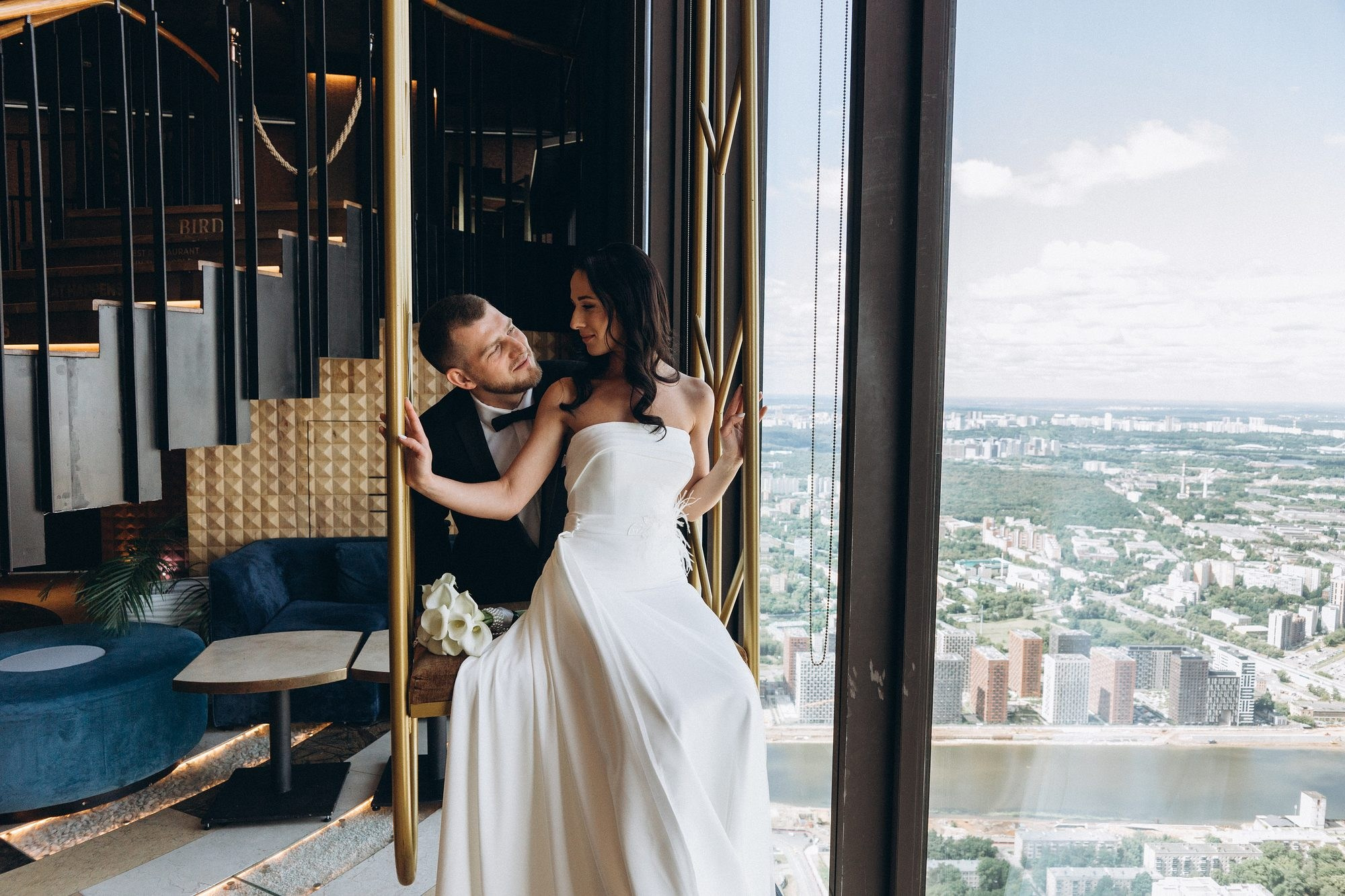 Свадебная фотосъемка в ресторане Birds. Сергей Гладков свадебный фотограф в Москве