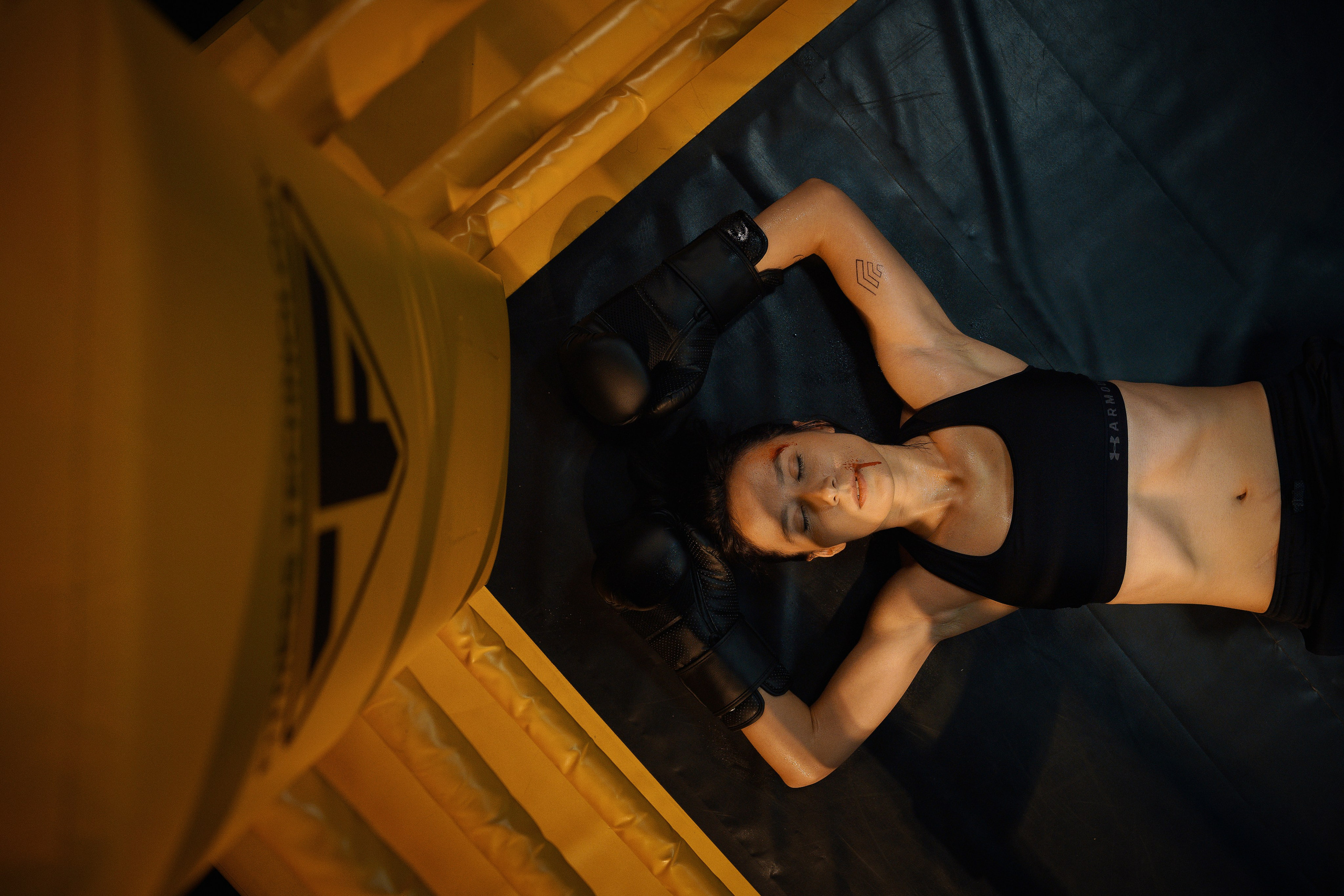 Фотосессия в боксерском зале