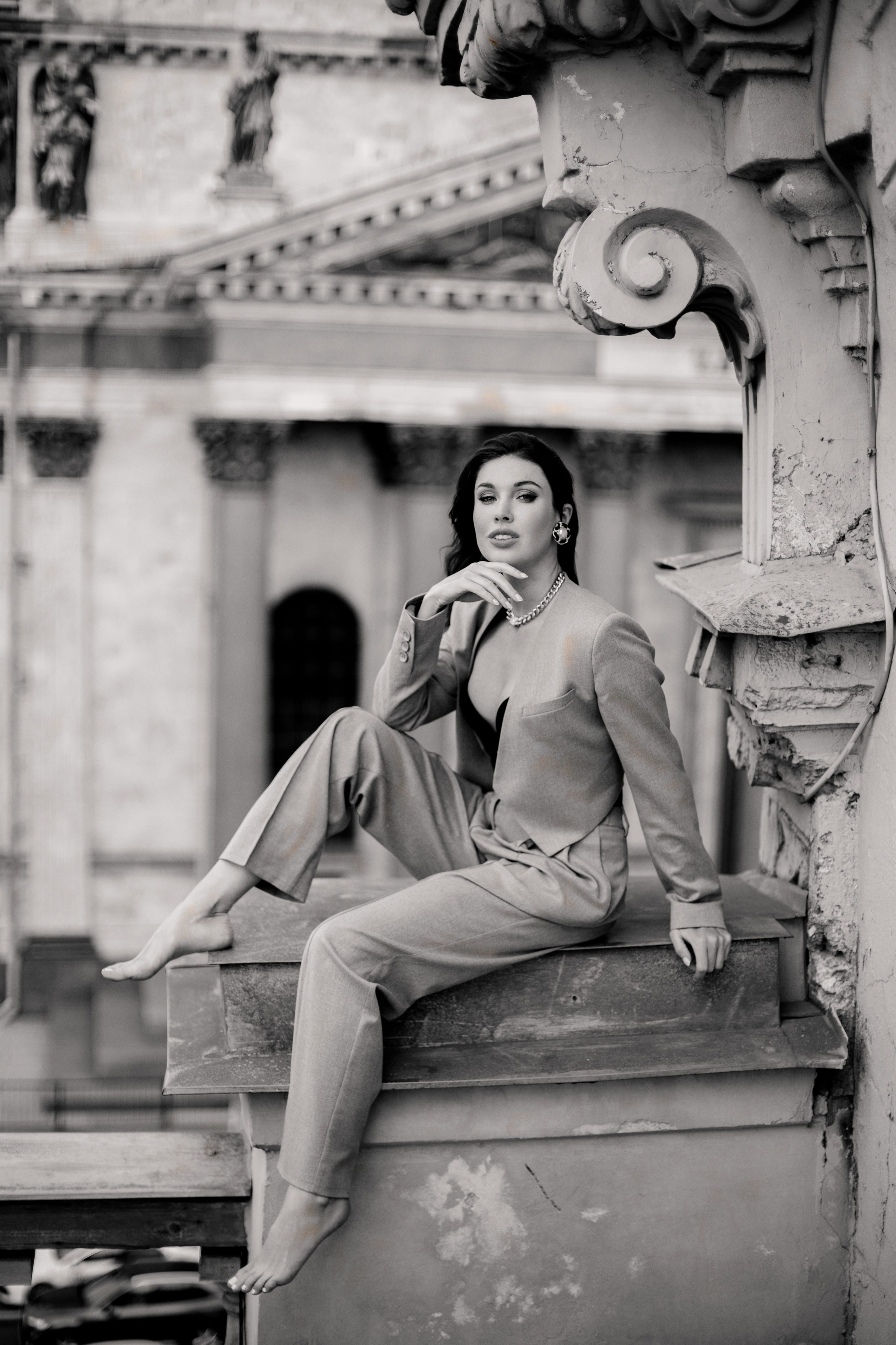 Вероника (съемка на крыше). Фотограф в Москве и Санкт-Петербурге Дарина