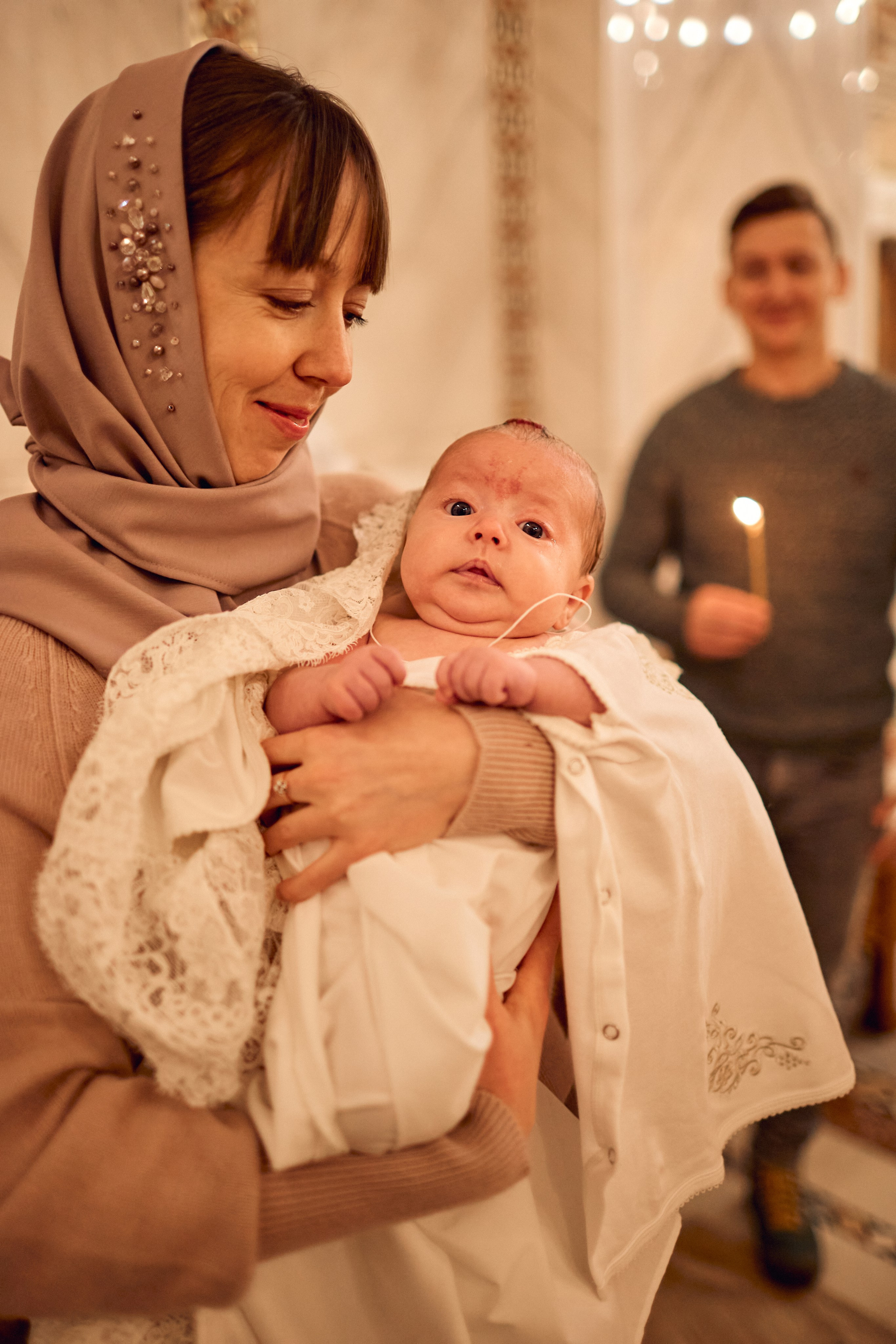 Таинство Крещения. Фотограф Москва|Ясенево Яна Новокрещенных