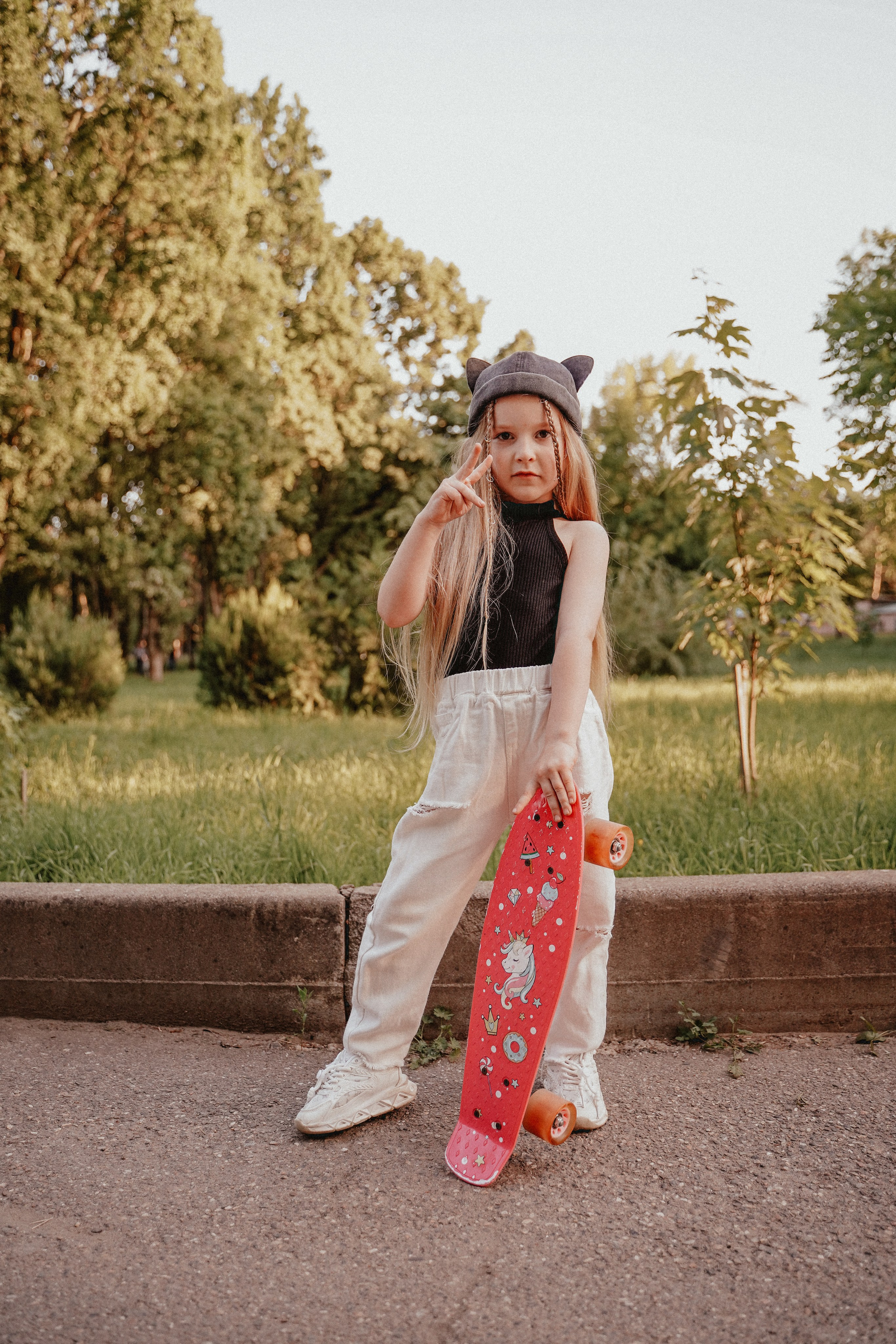 Семейная фотосессия со скейтом и самокатом. Семейный и женский фотограф в Краснодаре Анастасия Приймак