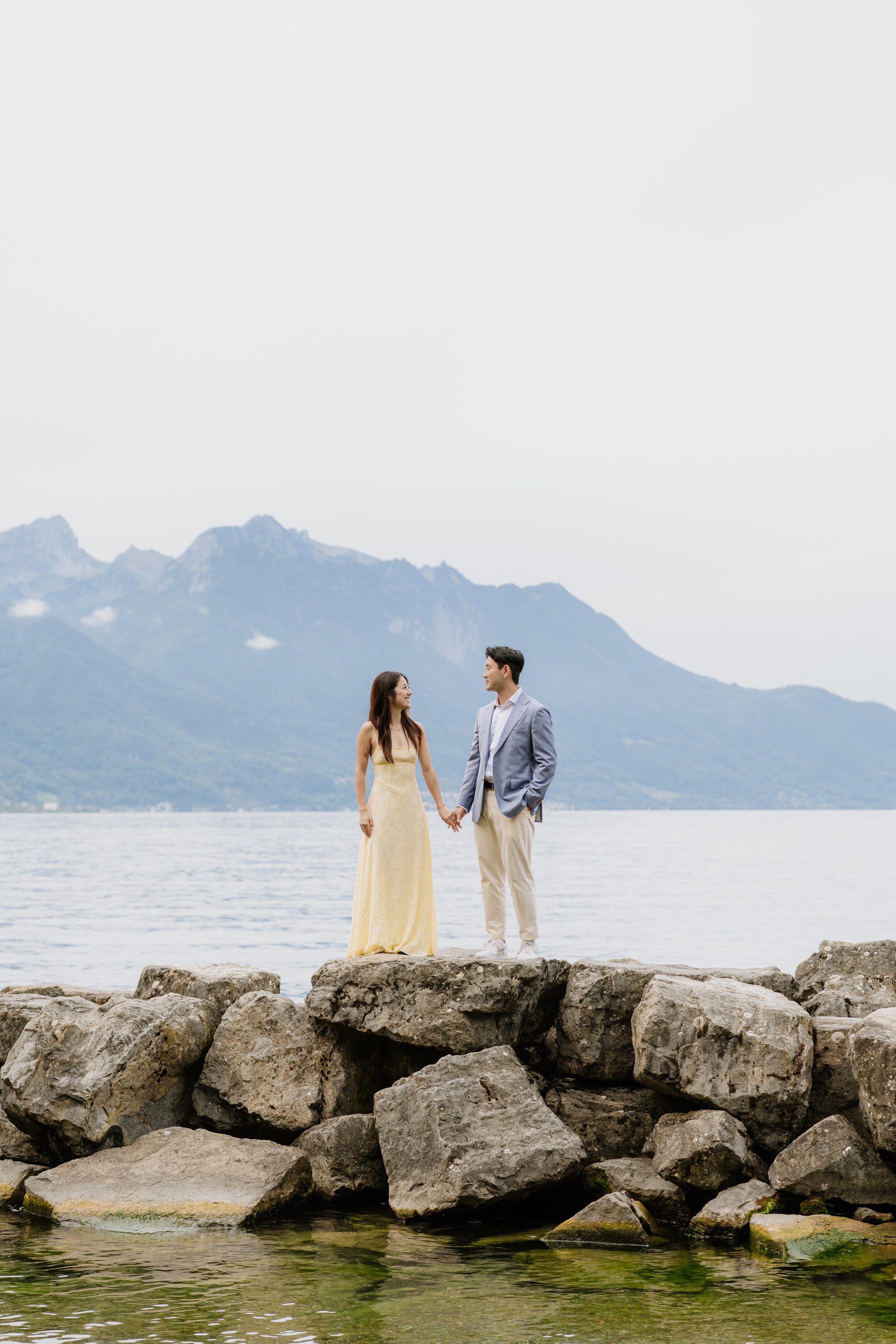 Kristi & Andy | Proposal Montreux. Professional Wedding Photographer Geneva & Romande Switzerland | Tanya Creator