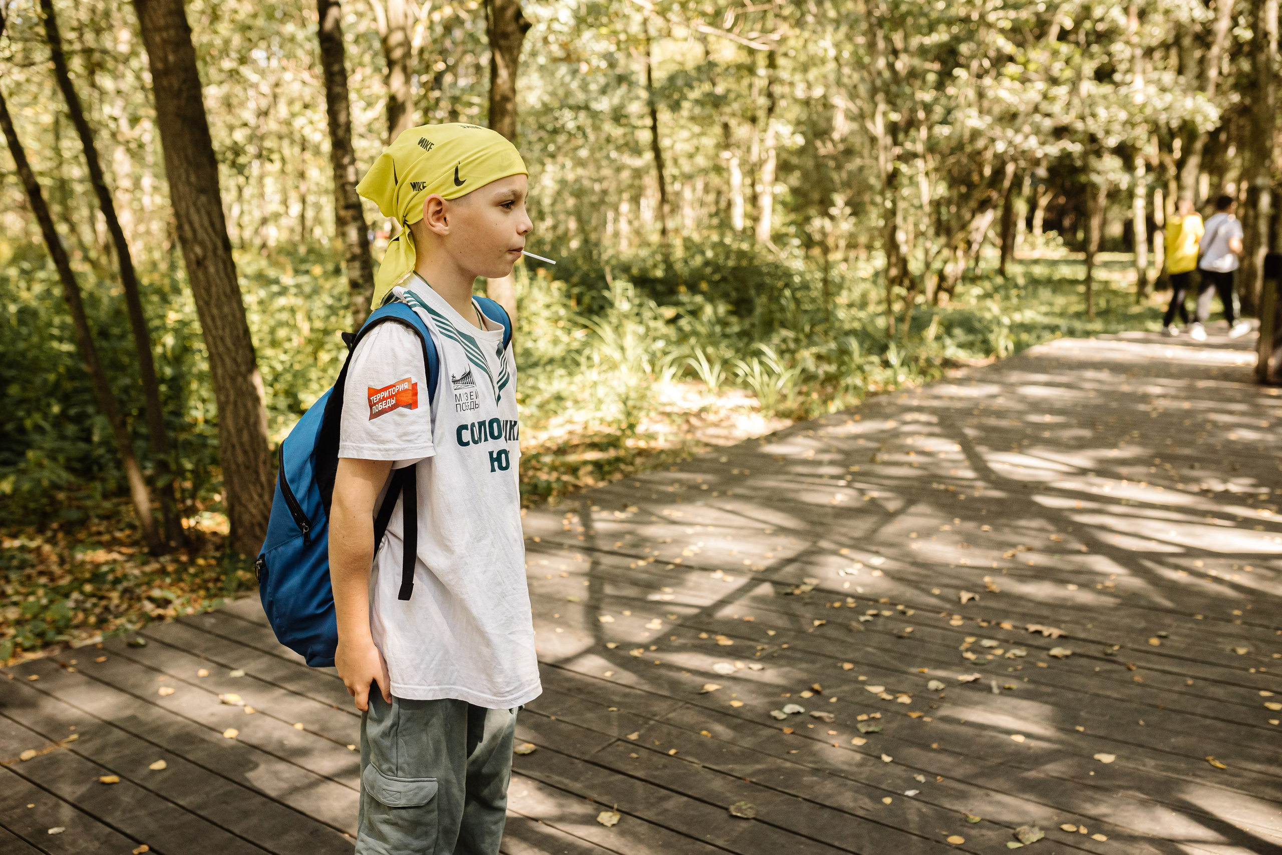 Репортаж школьной прогулки в парке. Семейный и женский фотограф в Москве Надежда Воробьева