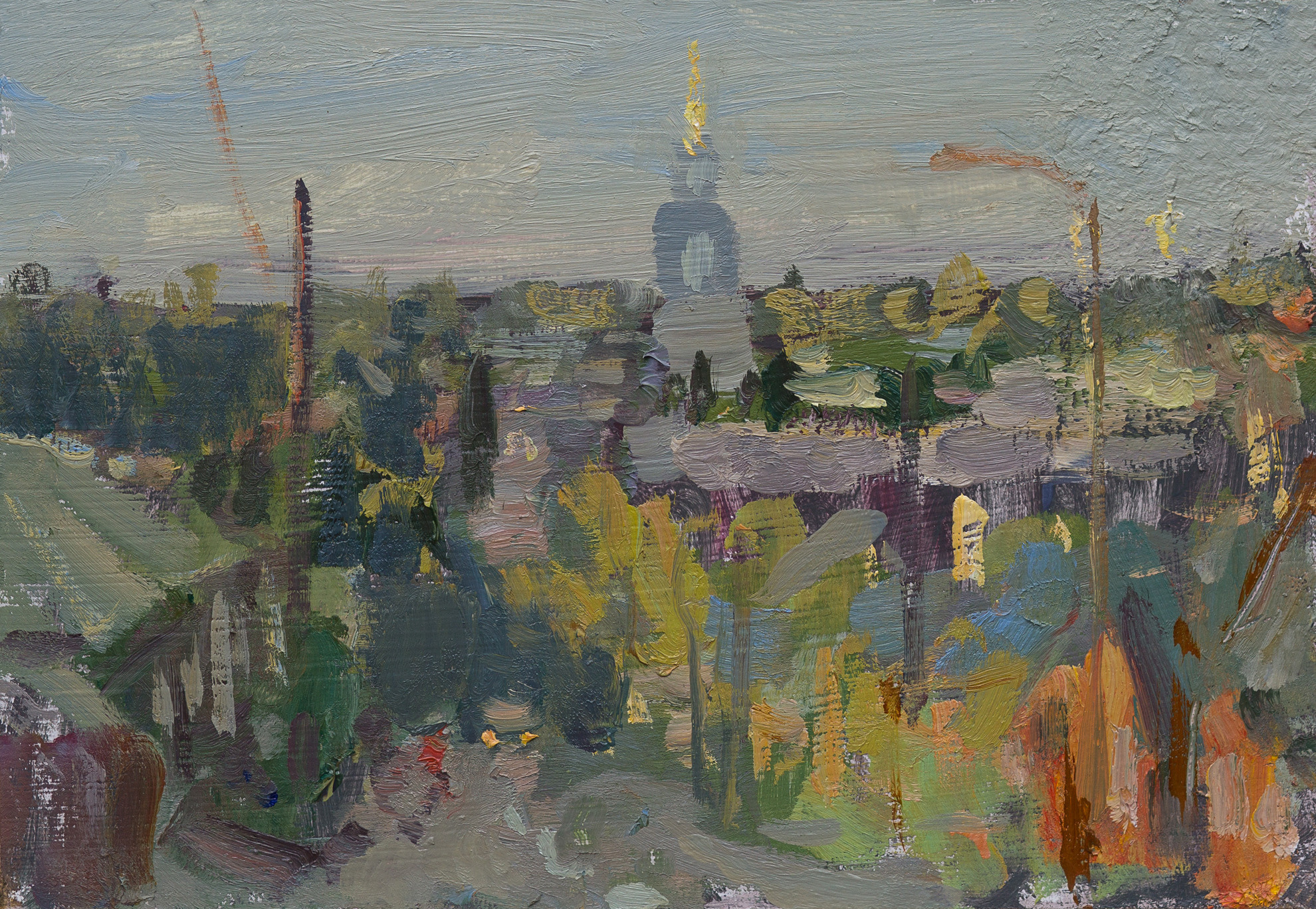 Вид на Знаменский монастырь. Елец