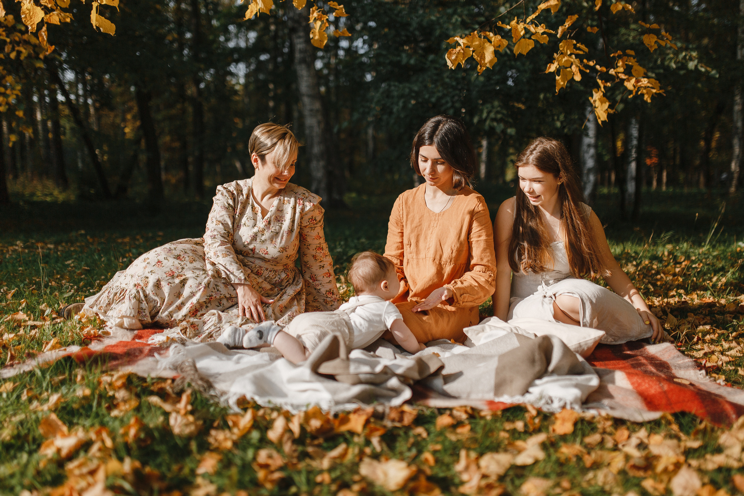 Осенняя семья. Семейный и свадебный фотограф Полина Принцева