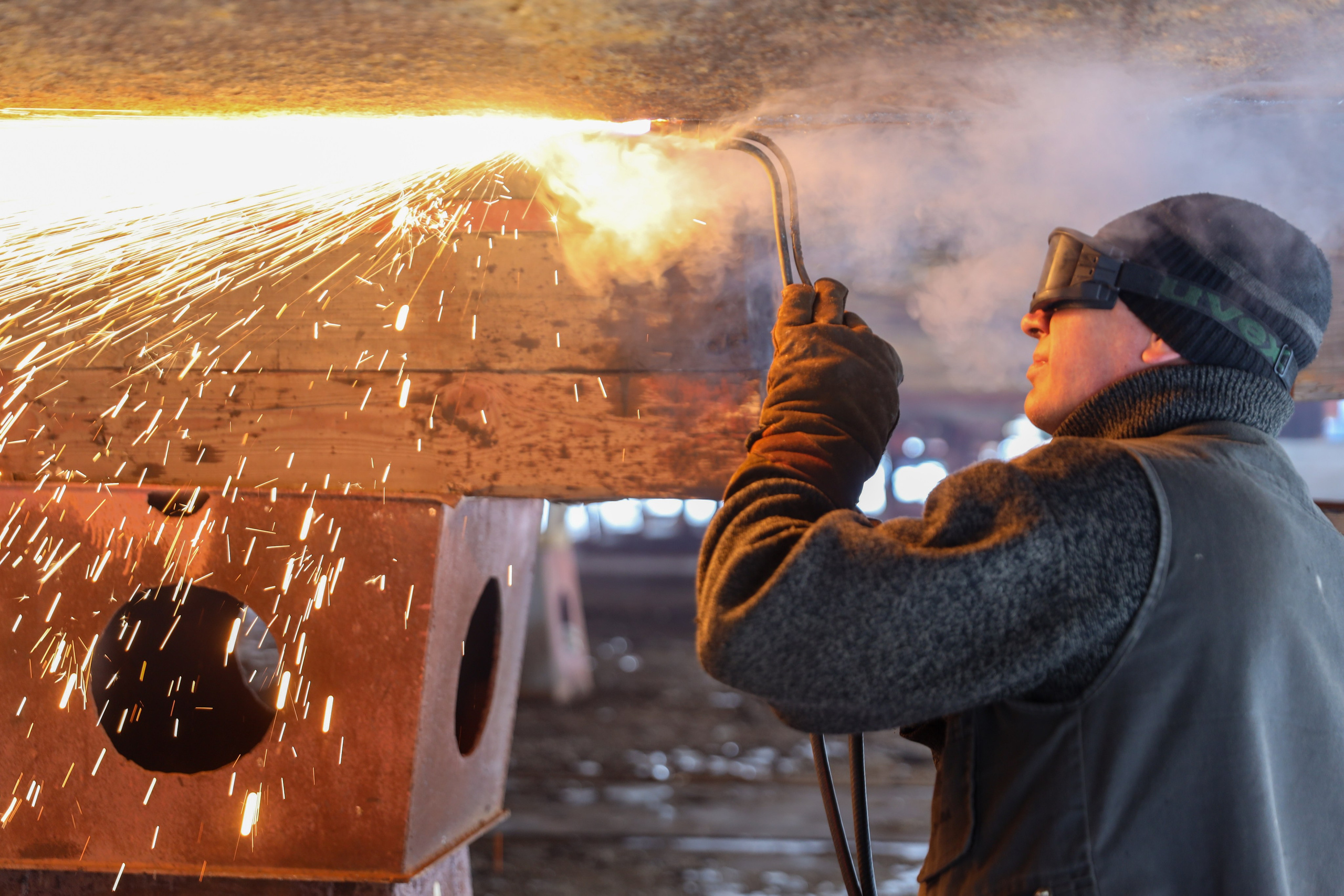 ЗАО нефтефлот Зимние фото + закаладка киля Судна. Фотограф в Самаре Максим Тырин