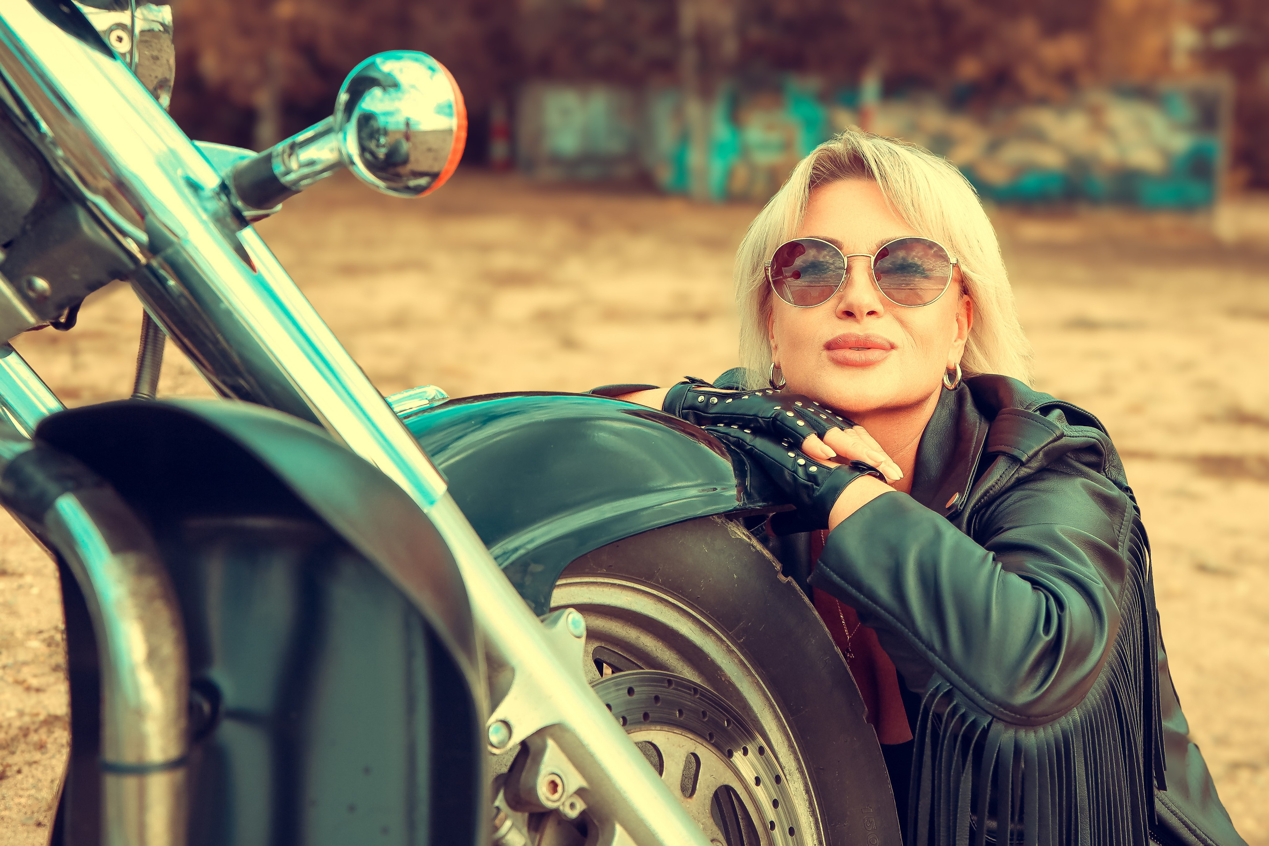 Ольга — байкерша!. Фотограф Нина Пашина — Пермь