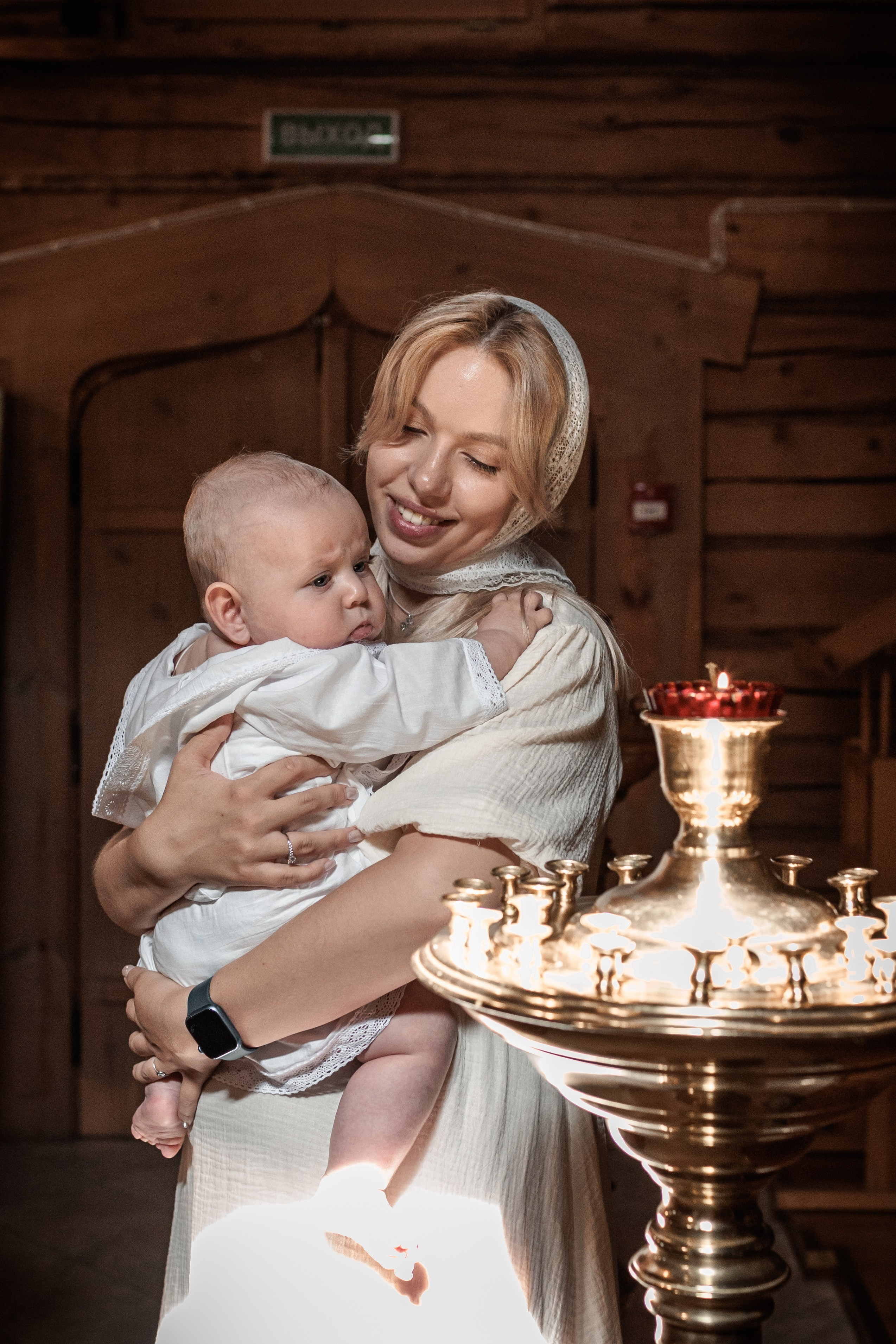 Крещение в Храме Успения Пресвятой Богородицы в Косино. Профессиональный фотограф в Москве и Мо Мария Шантарёва